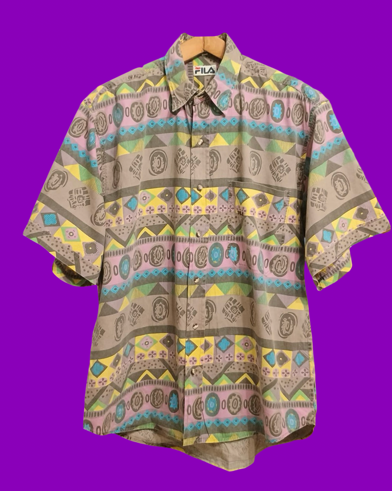 Vintage Multicolor Fantasy 90's Shirt Unisex Size L
