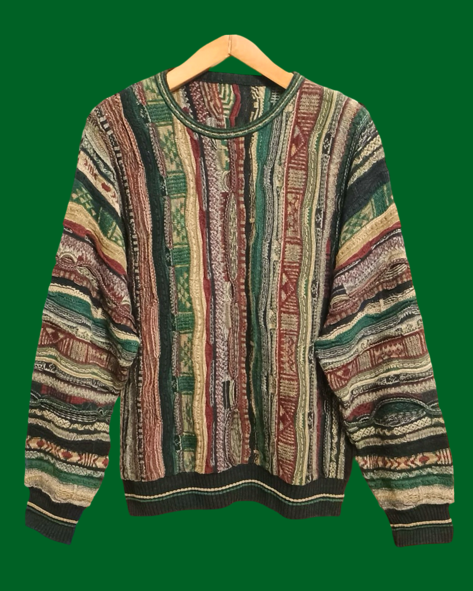 Vintage Multicolor Fantasy 90's Sweater Unisex Size M
