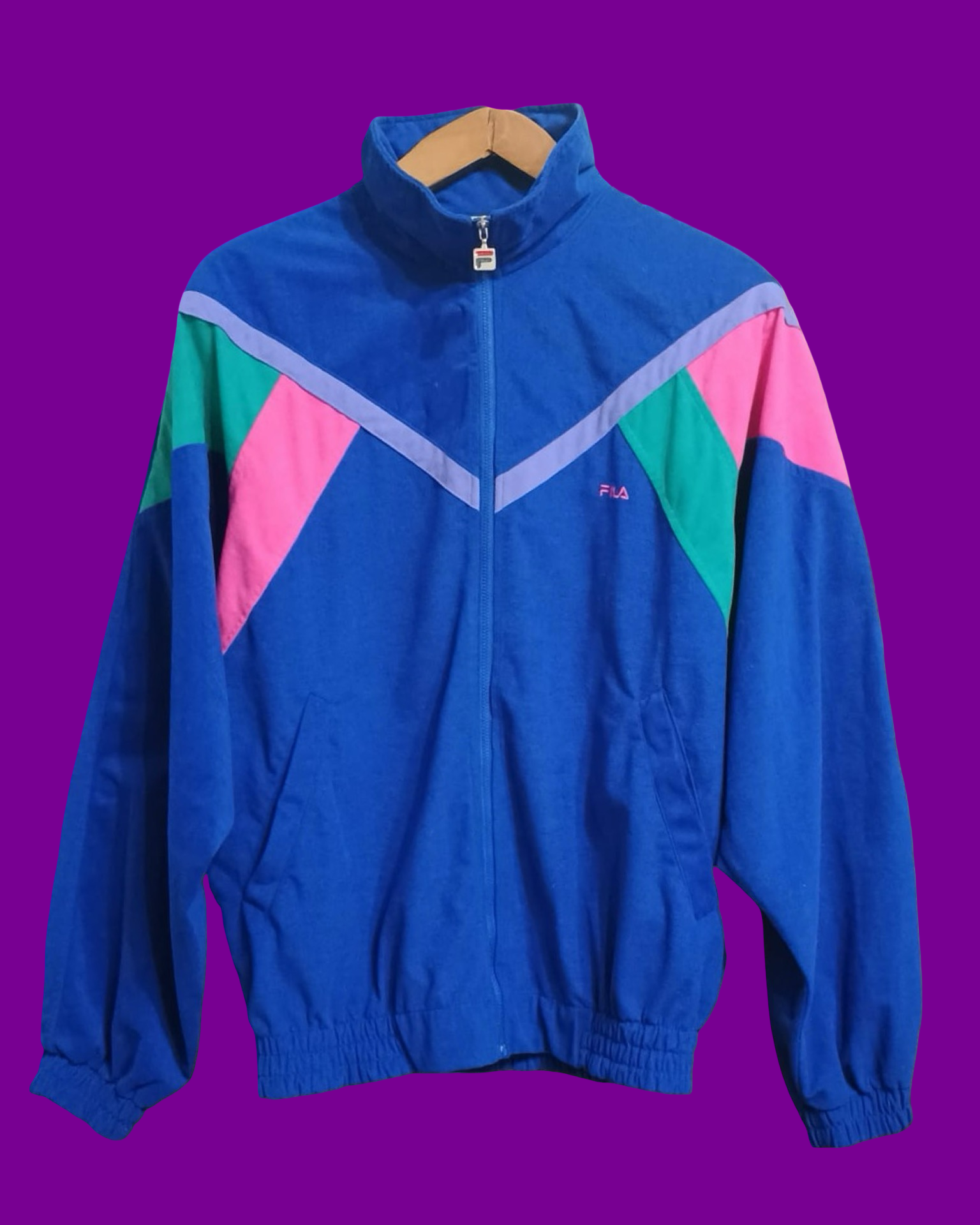 Vintage Multicolor Fantasy 90's Fila Sweatshirt Unisex Size M