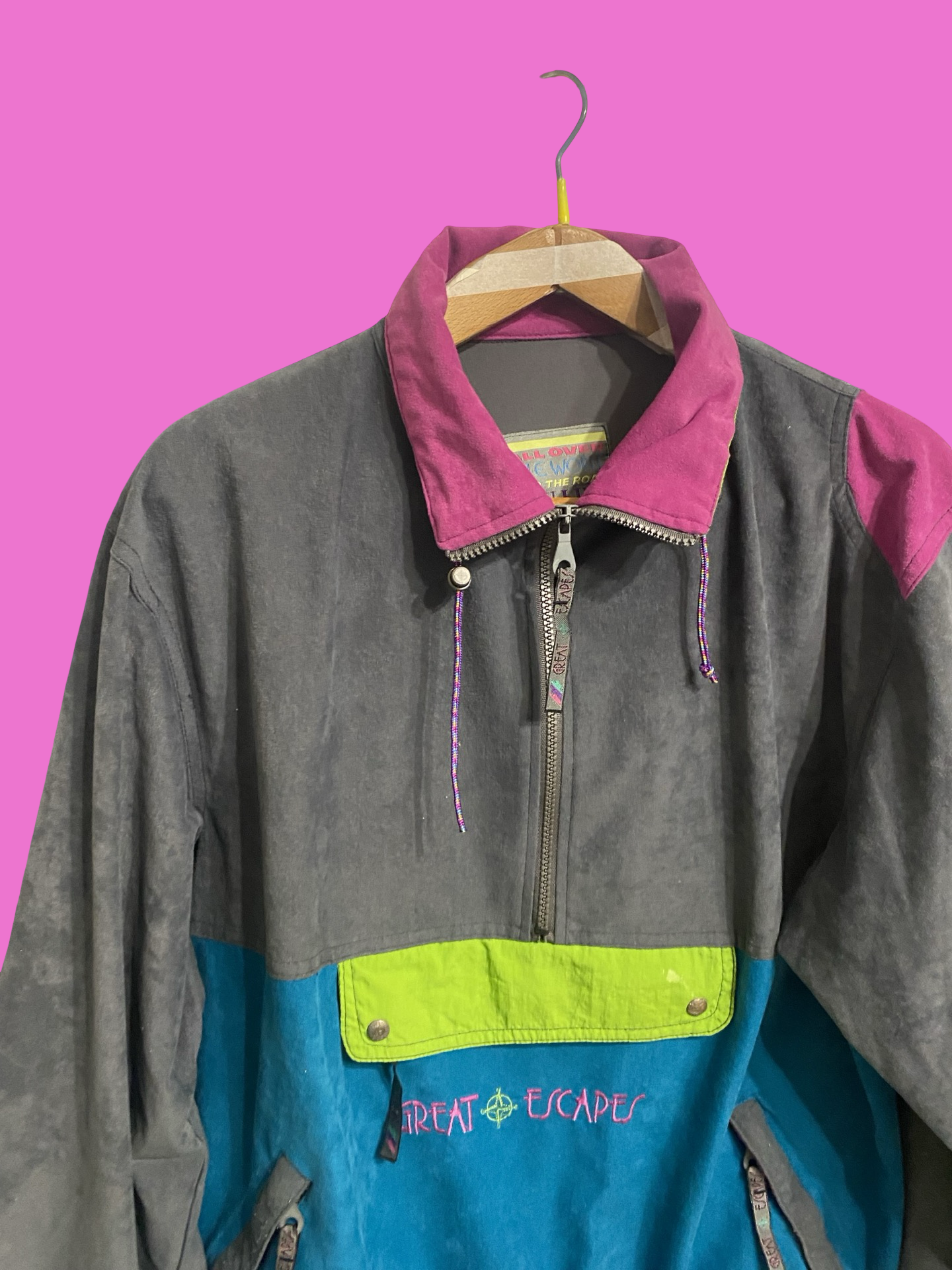 Vintage Multicolor Fantasy 90's Spring Sweatshirt Unisex Size L