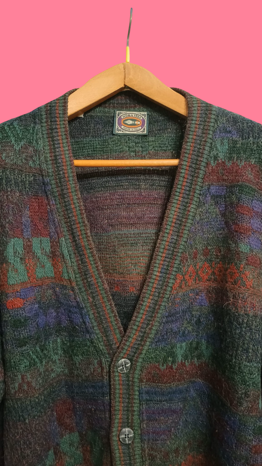 Vintage Multicolor Fantasy 90's Sweater Unisex Size L