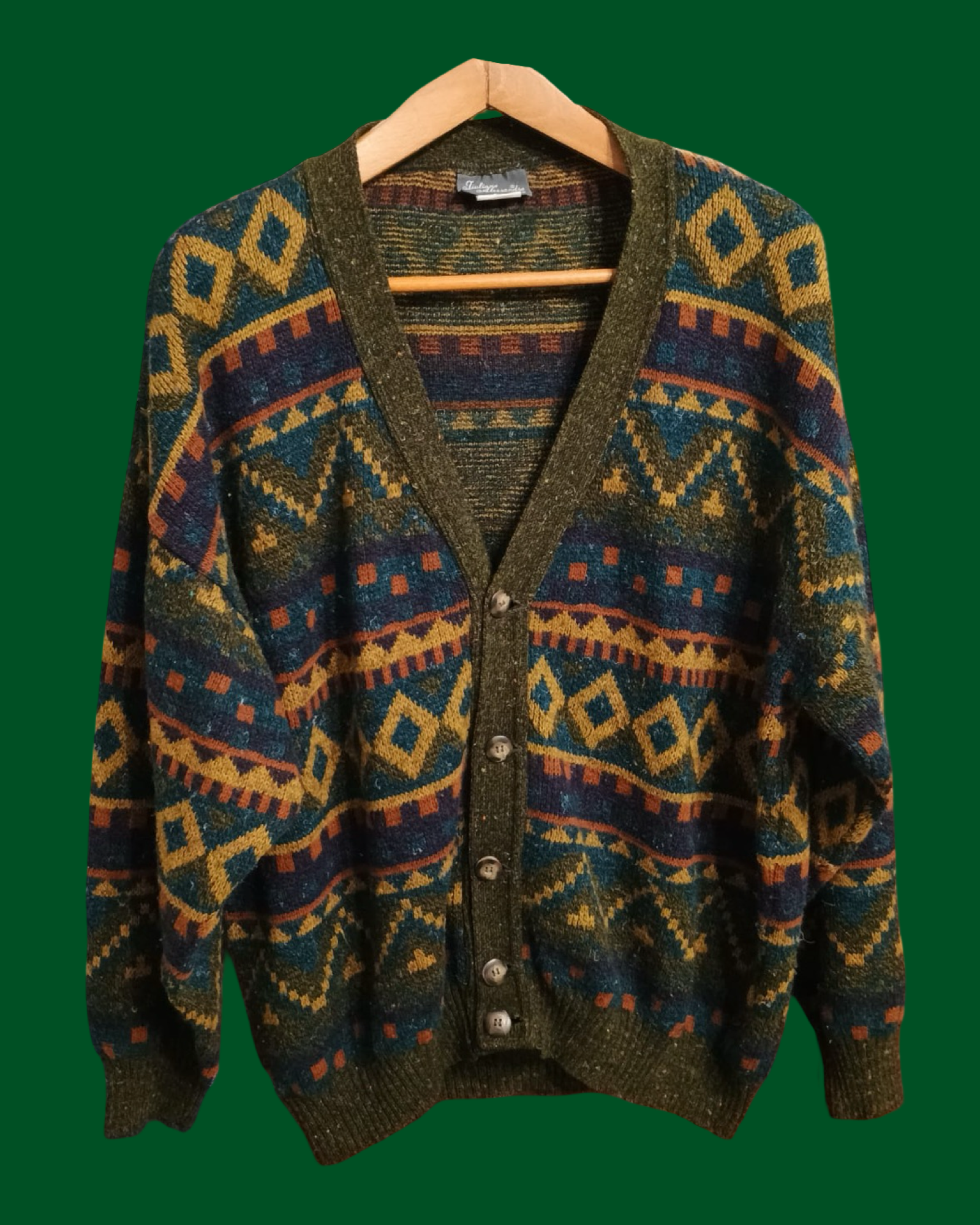 Vintage Multicolor Fantasy 90's Sweater Unisex Size L