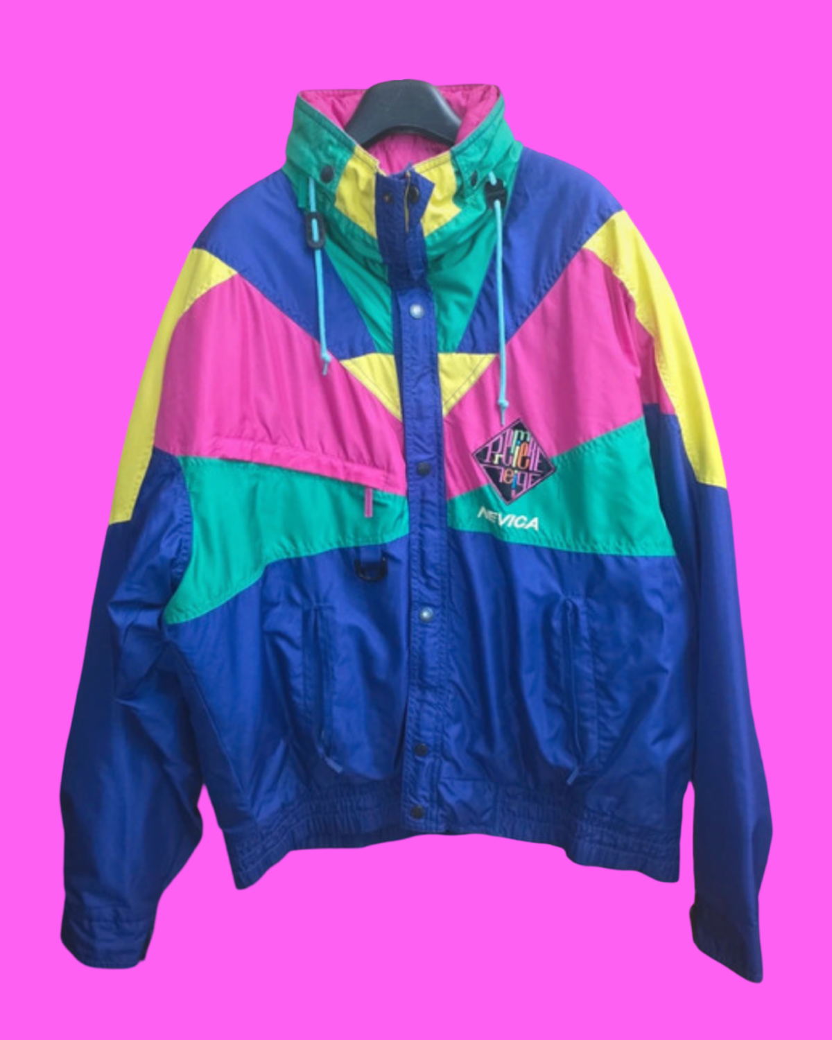 Vintage Multicolor Fantasy 90's Rare Snow Jacket Unisex Size XL