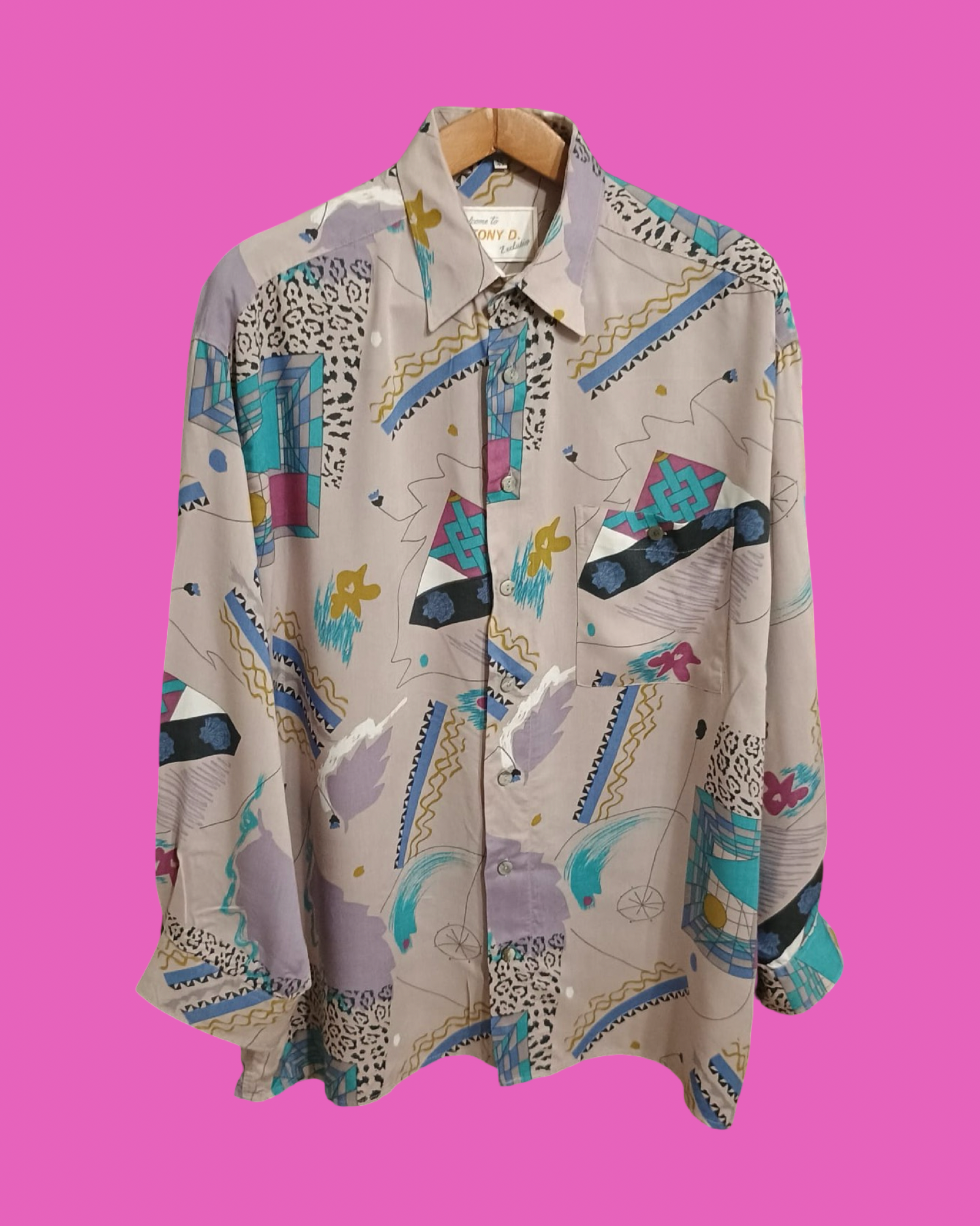 Vintage Multicolor Fantasy 90's Shirt Unisex Size XL
