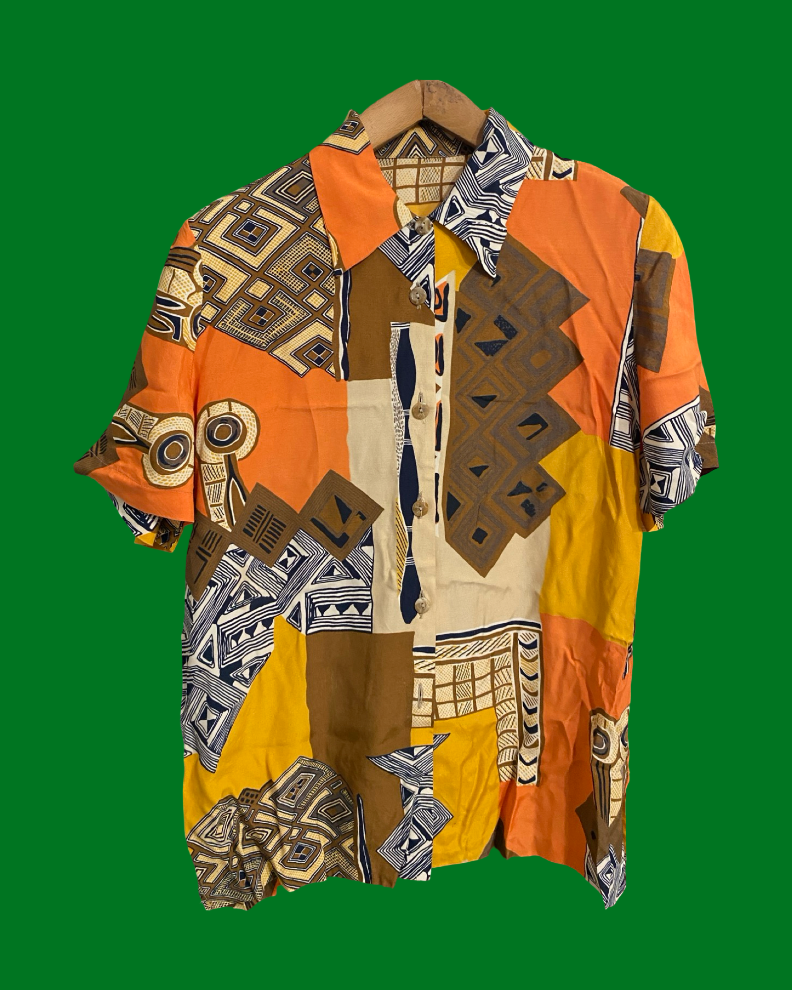 Vintage Style Multicolor Fantasy 90's Shirt Woman Size L