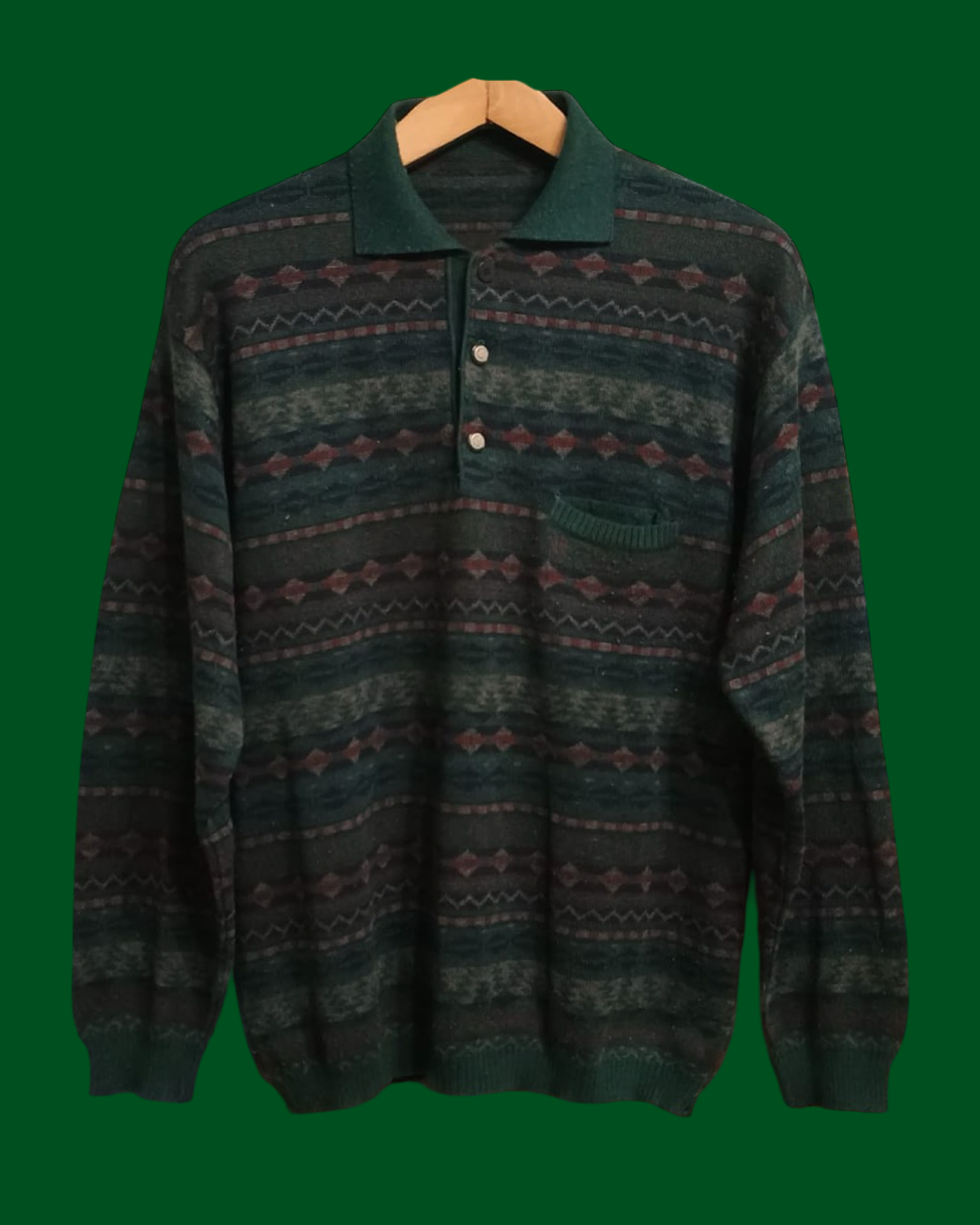 Vintage Multicolor Fantasy 90's Sweater Unisex Size M