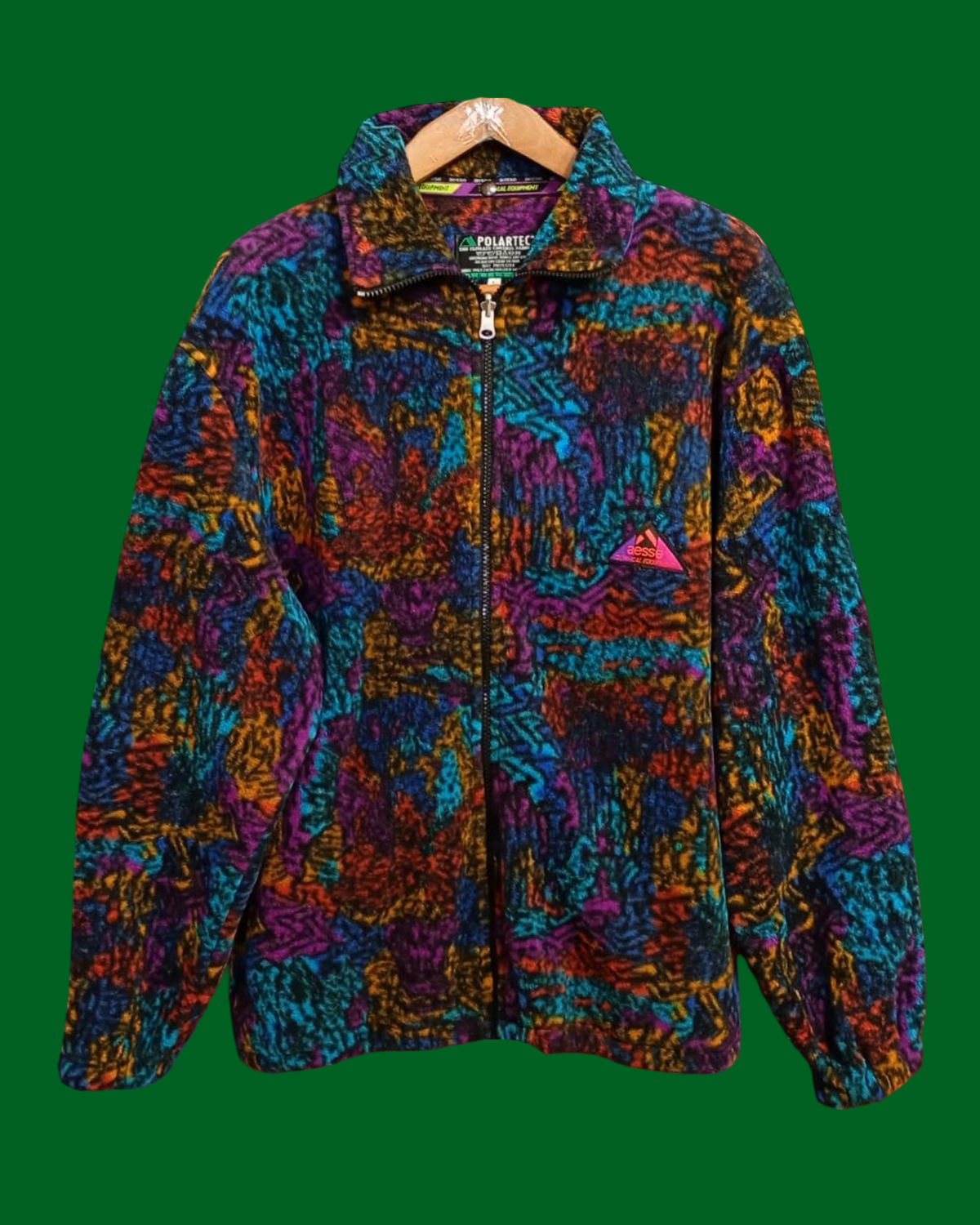 Vintage Multicolor Fantasy 90's Aesse Fleece Unisex Size L