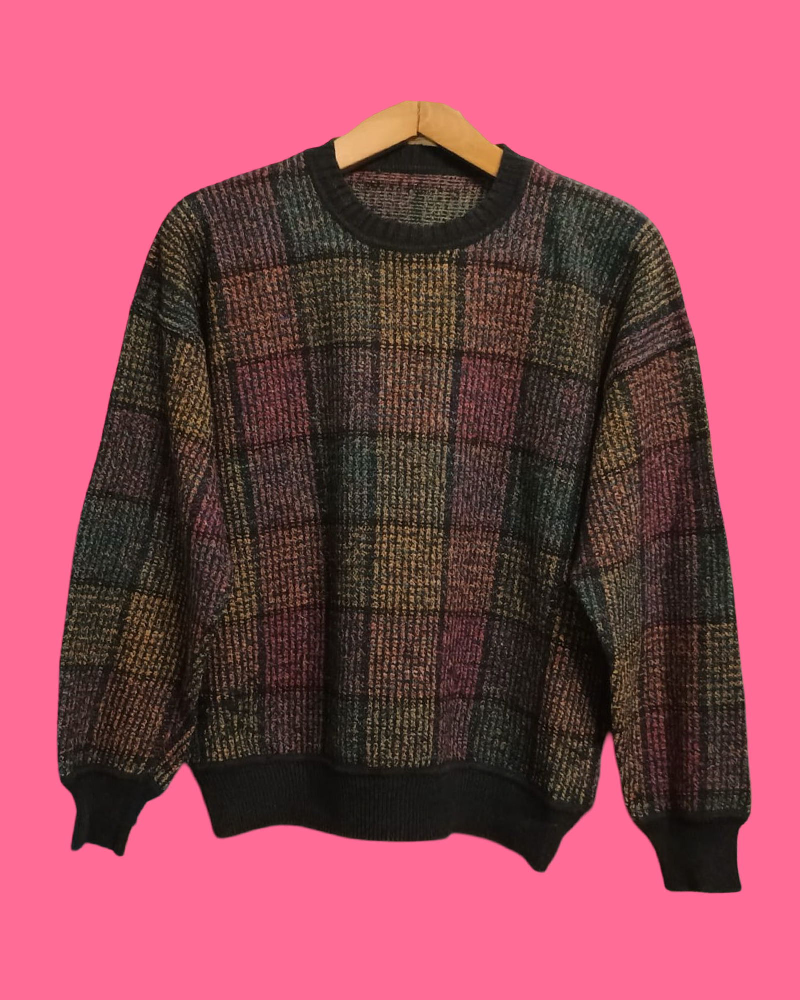 Vintage Multicolor Fantasy 90's Sweater Unisex Size M