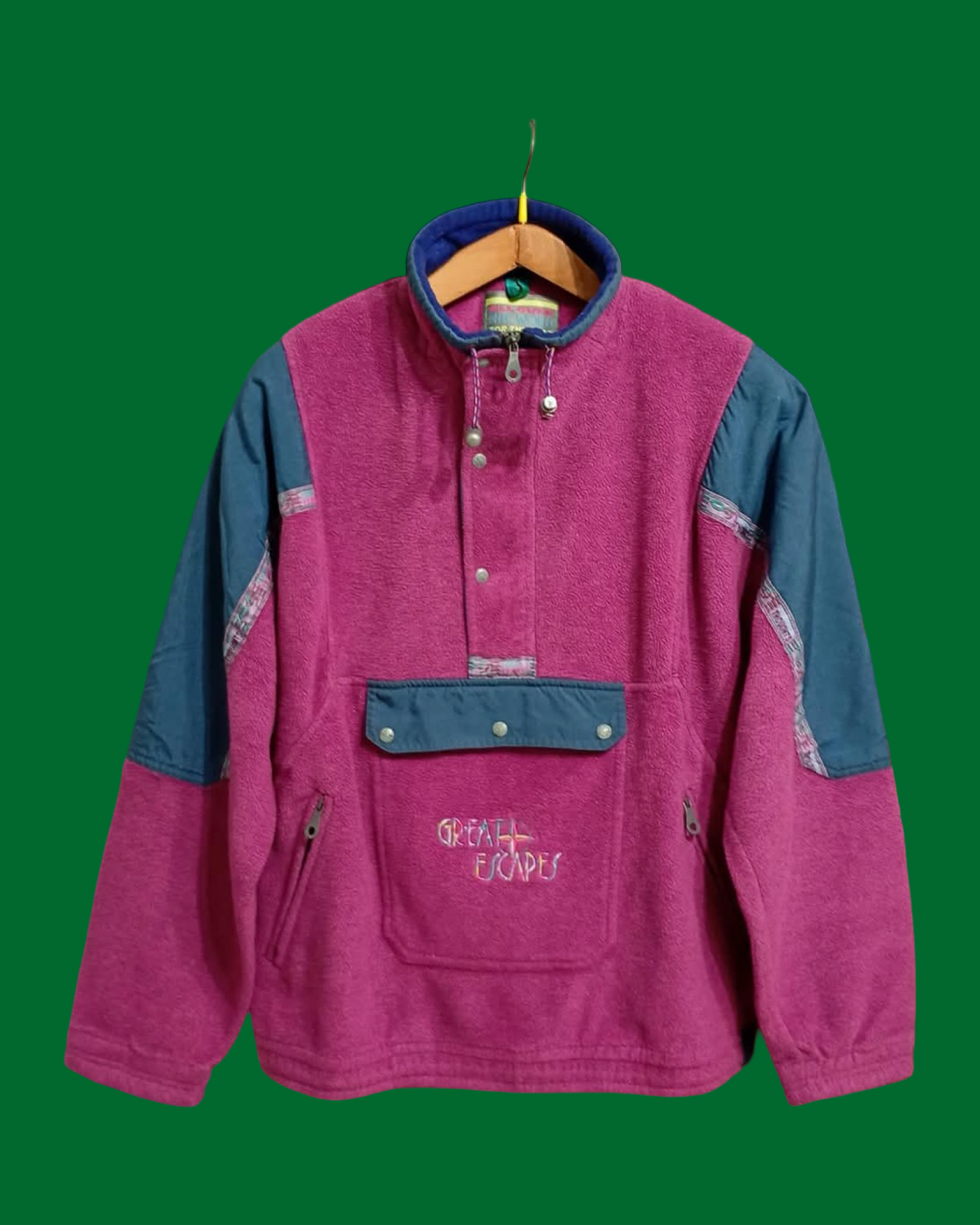 Vintage Multicolor Fantasy 90's Rare Fleece Unisex Size XL