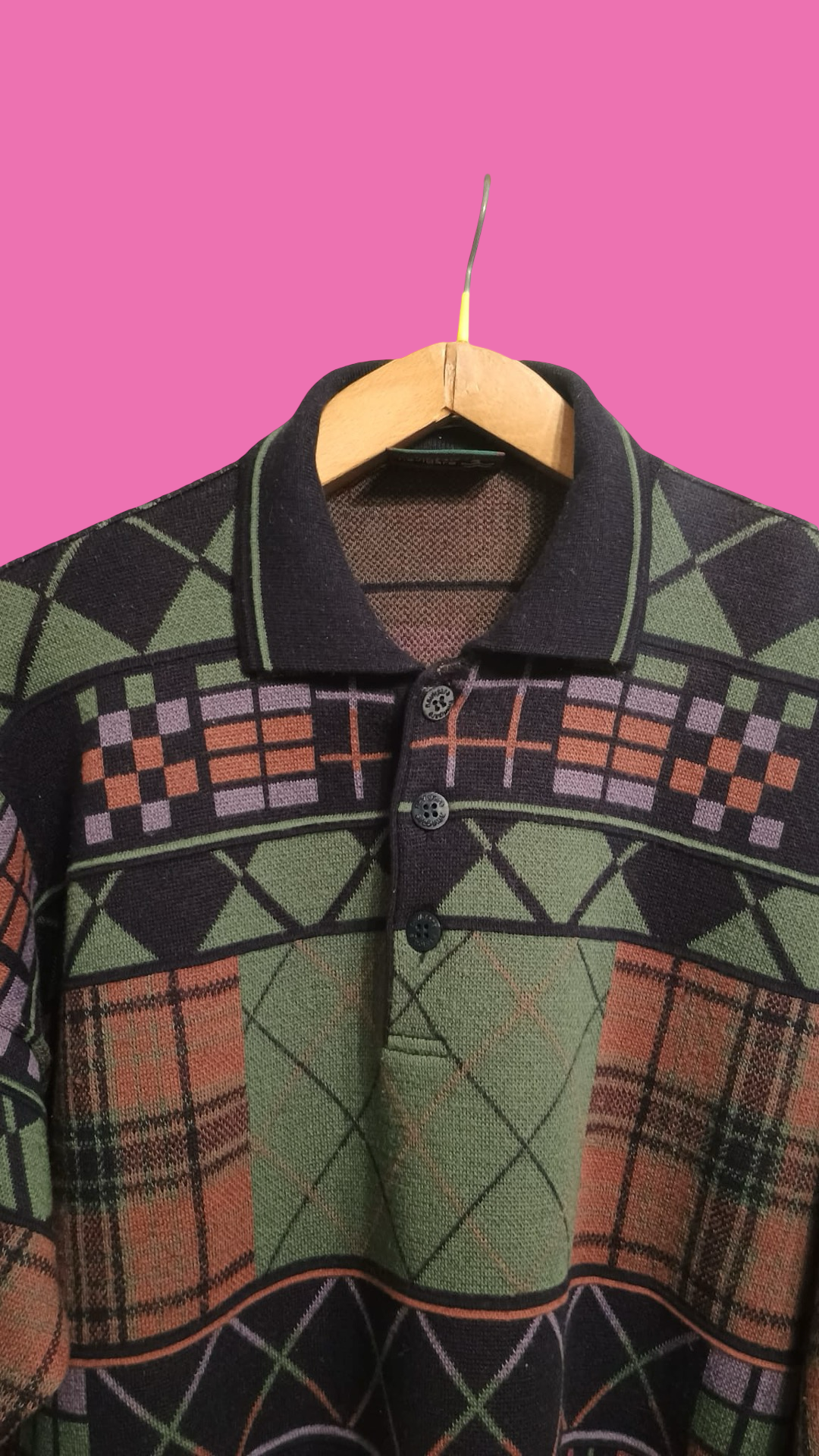 Vintage Multicolor Fantasy 90's Sweater Unisex Size M