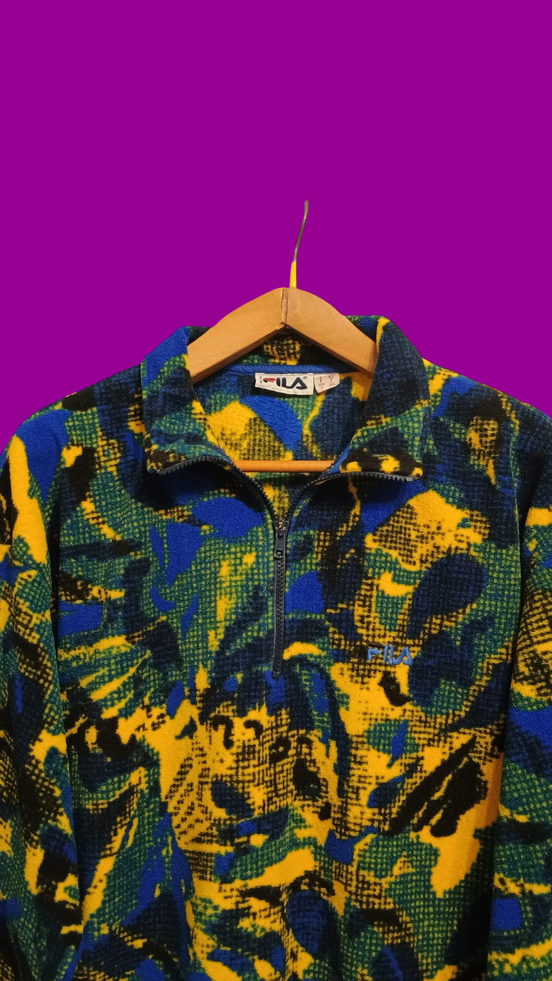Vintage Multicolor Fantasy 90's Fila Fleece Unisex Size XL