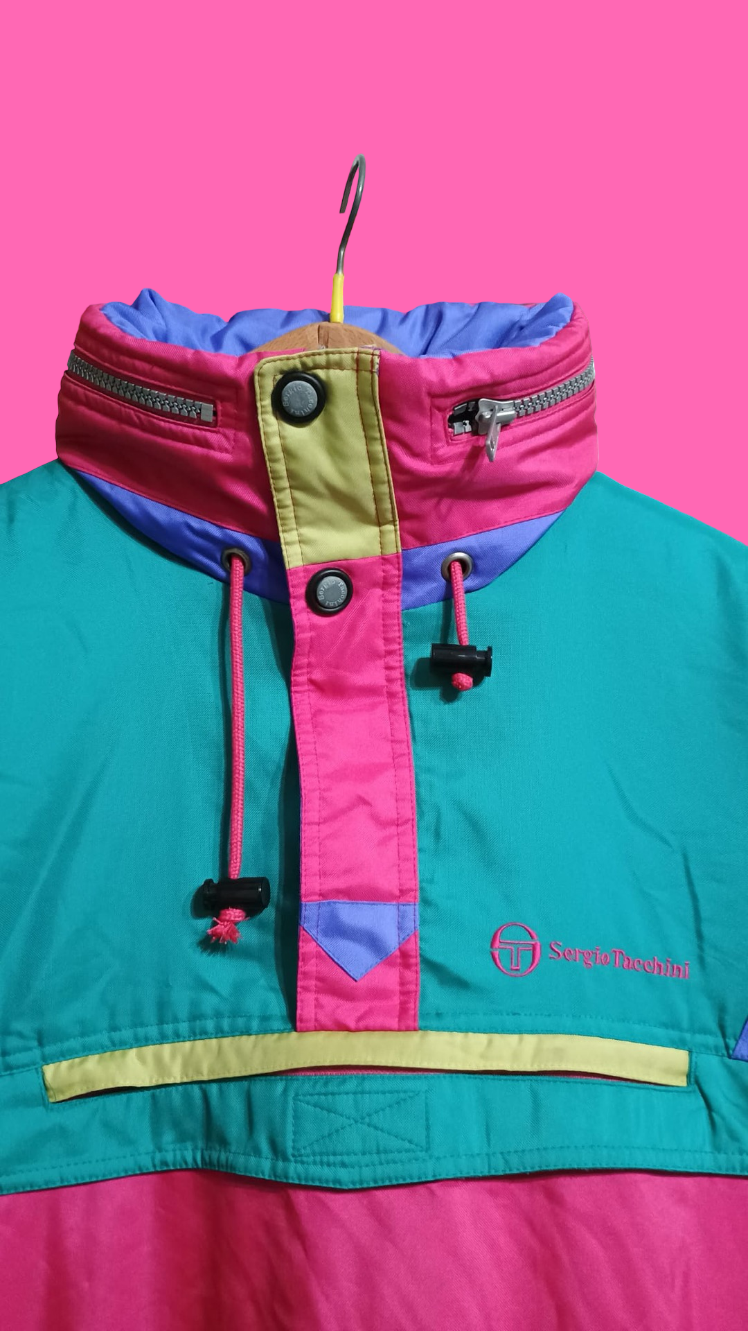 Vintage Multicolor Fantasy 90's Sergio Tacchini Snow Jacket Unisex Size XL