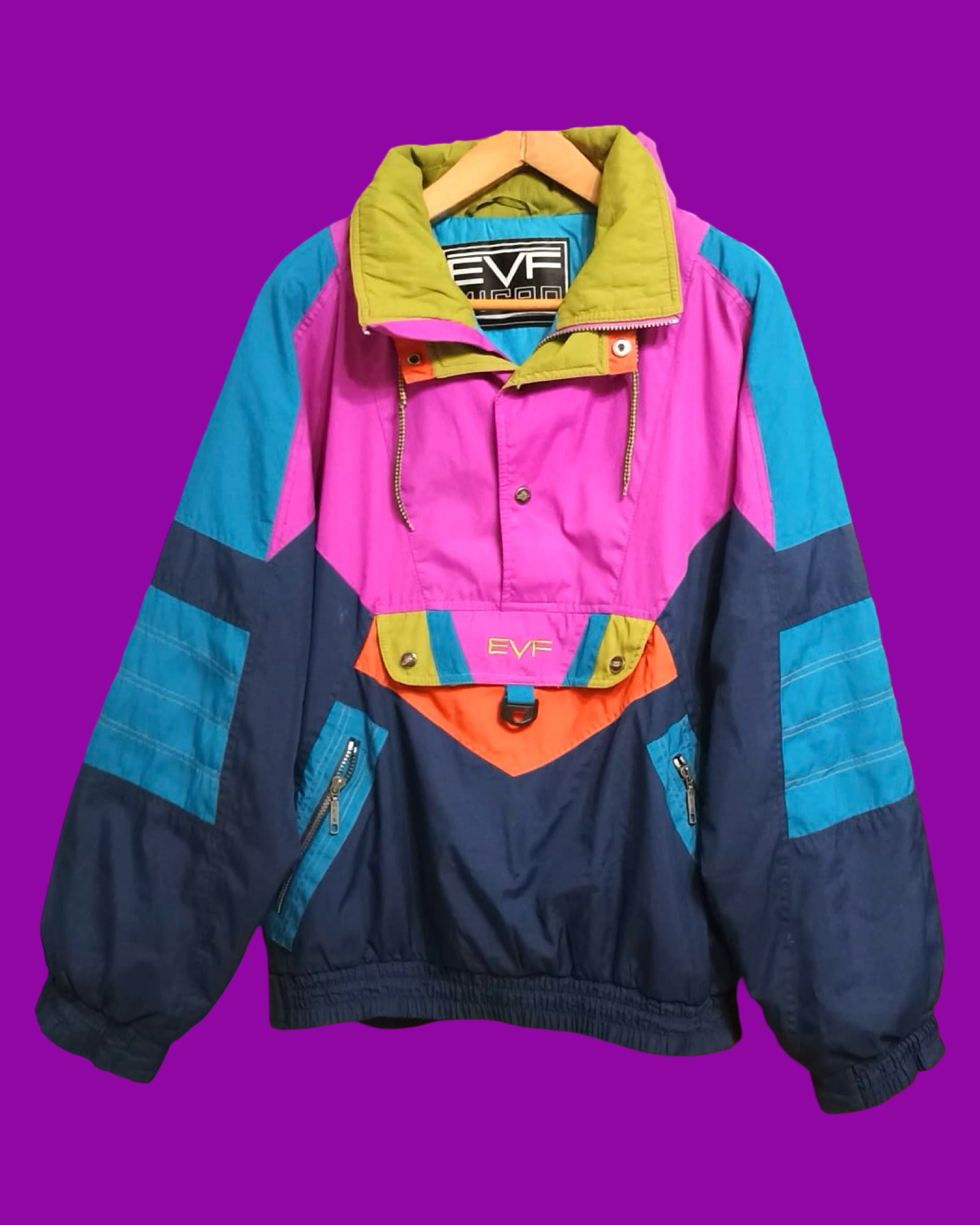 Vintage Multicolor Fantasy 90's Snow Jacket Unisex Size L