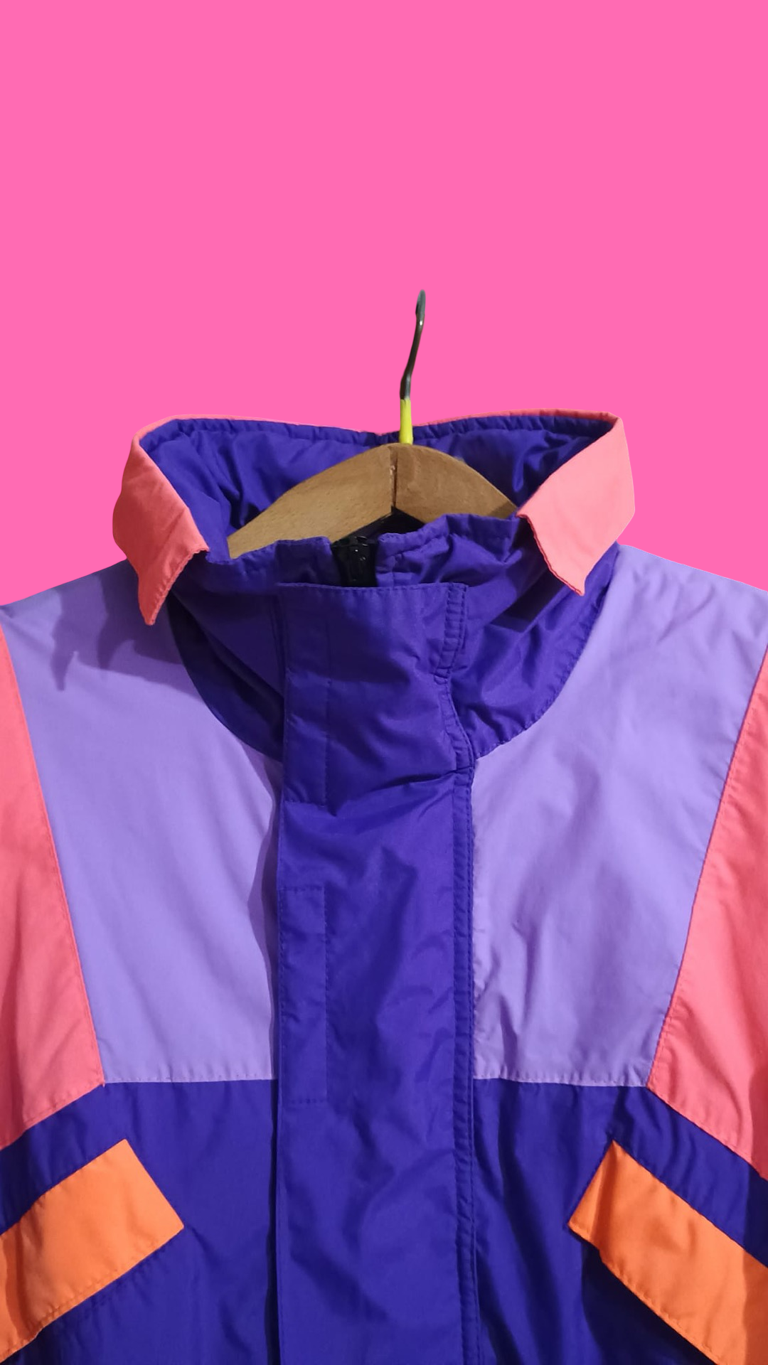 Vintage Multicolor Fantasy 90's Aesse Winter Snow Jacket Unisex Size L