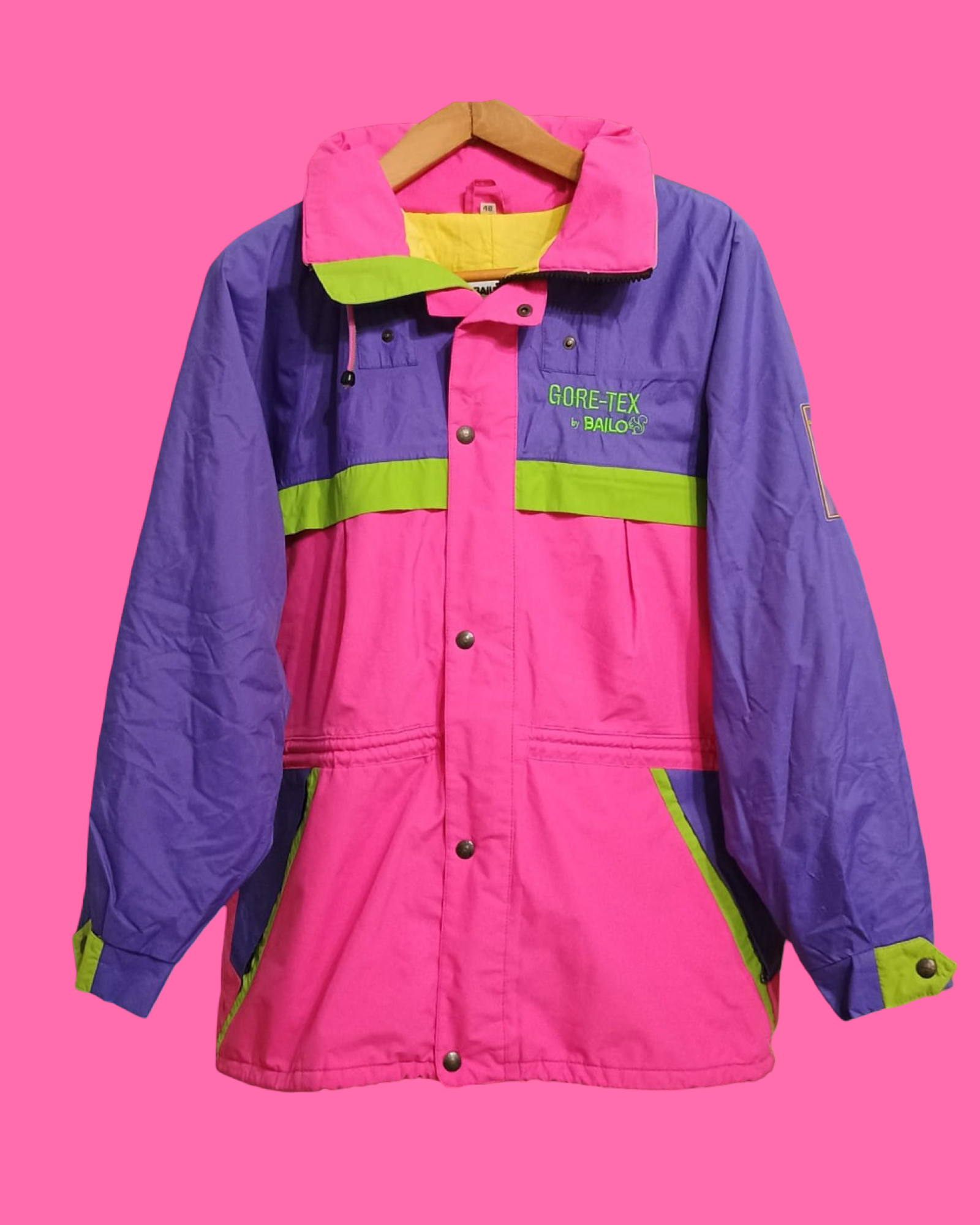 Vintage Multicolor Fantasy 90's Snow Jacket Unisex Size L