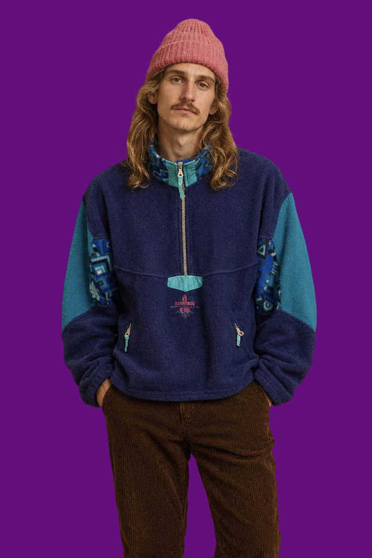 Vintage Multicolor Fantasy 90's Fleece Unisex Size L