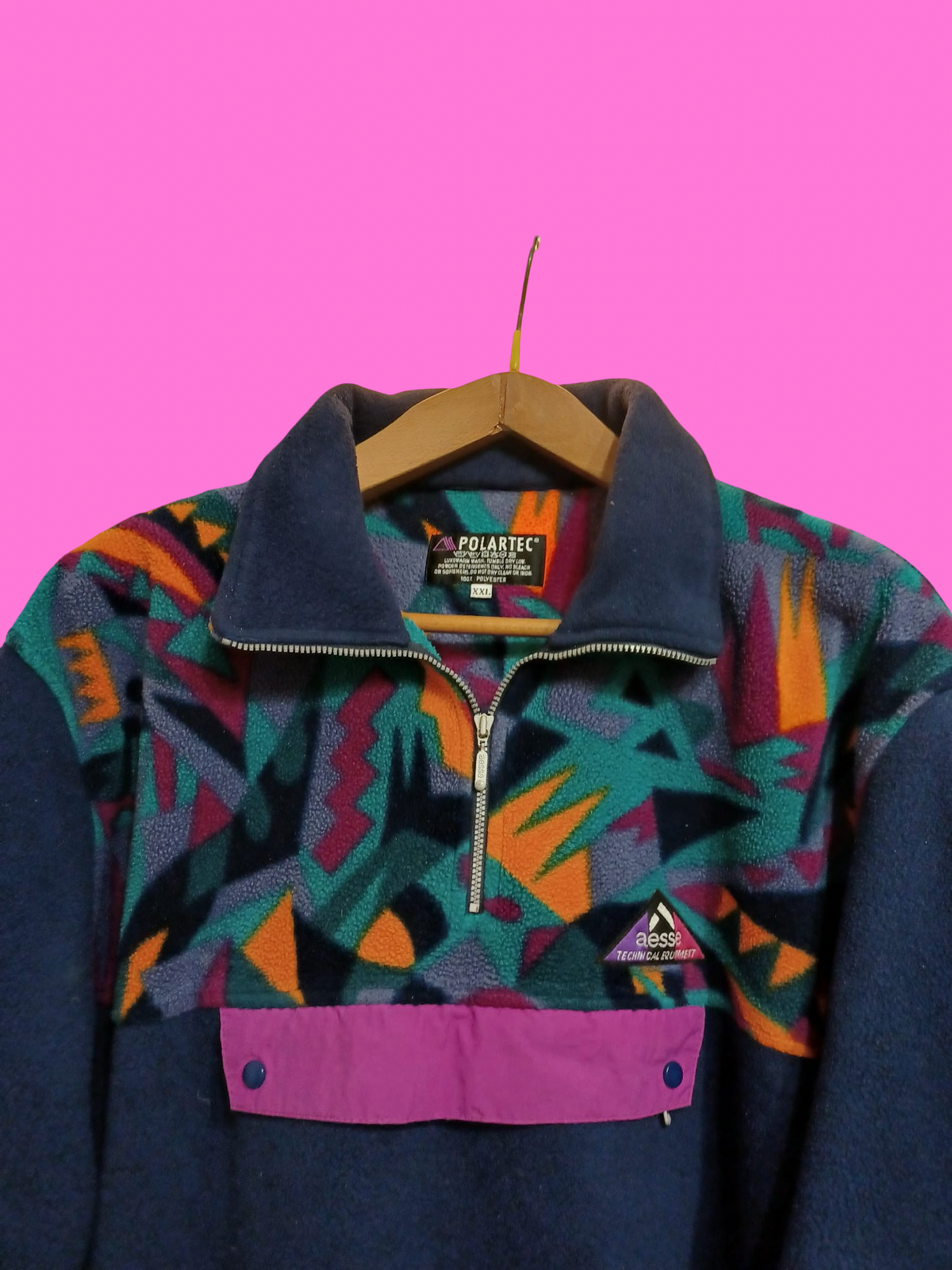 Vintage Multicolor Fantasy 90's Rare Aesse Fleece Unisex Size XXL