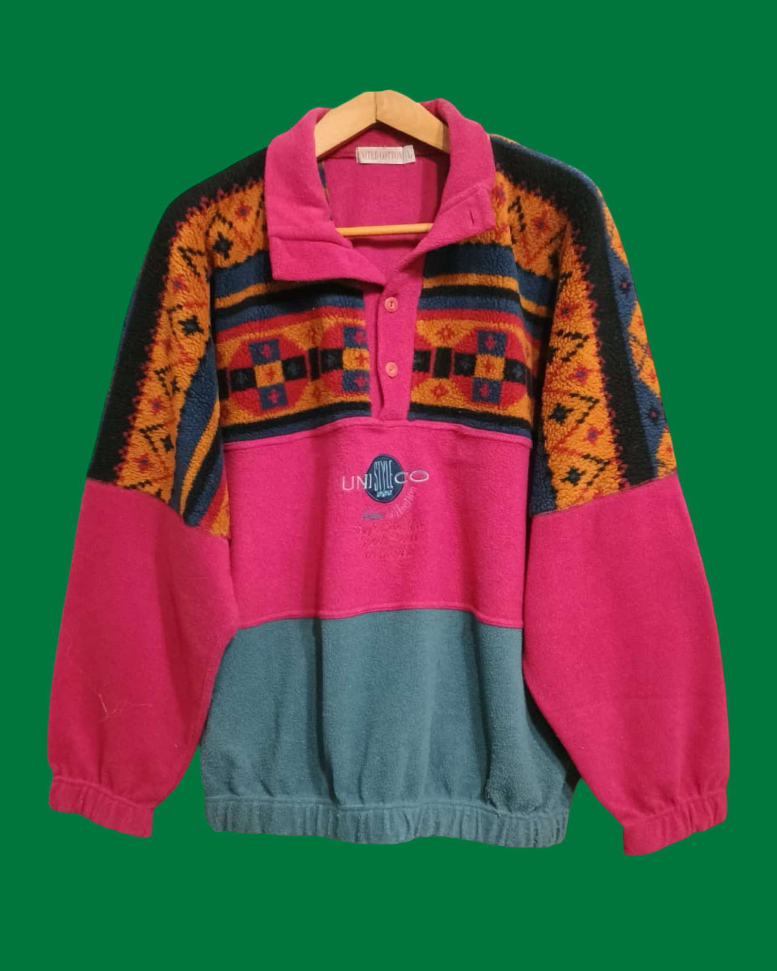 Vintage Multicolor Fantasy 90's Sweatshirt Unisex Size L