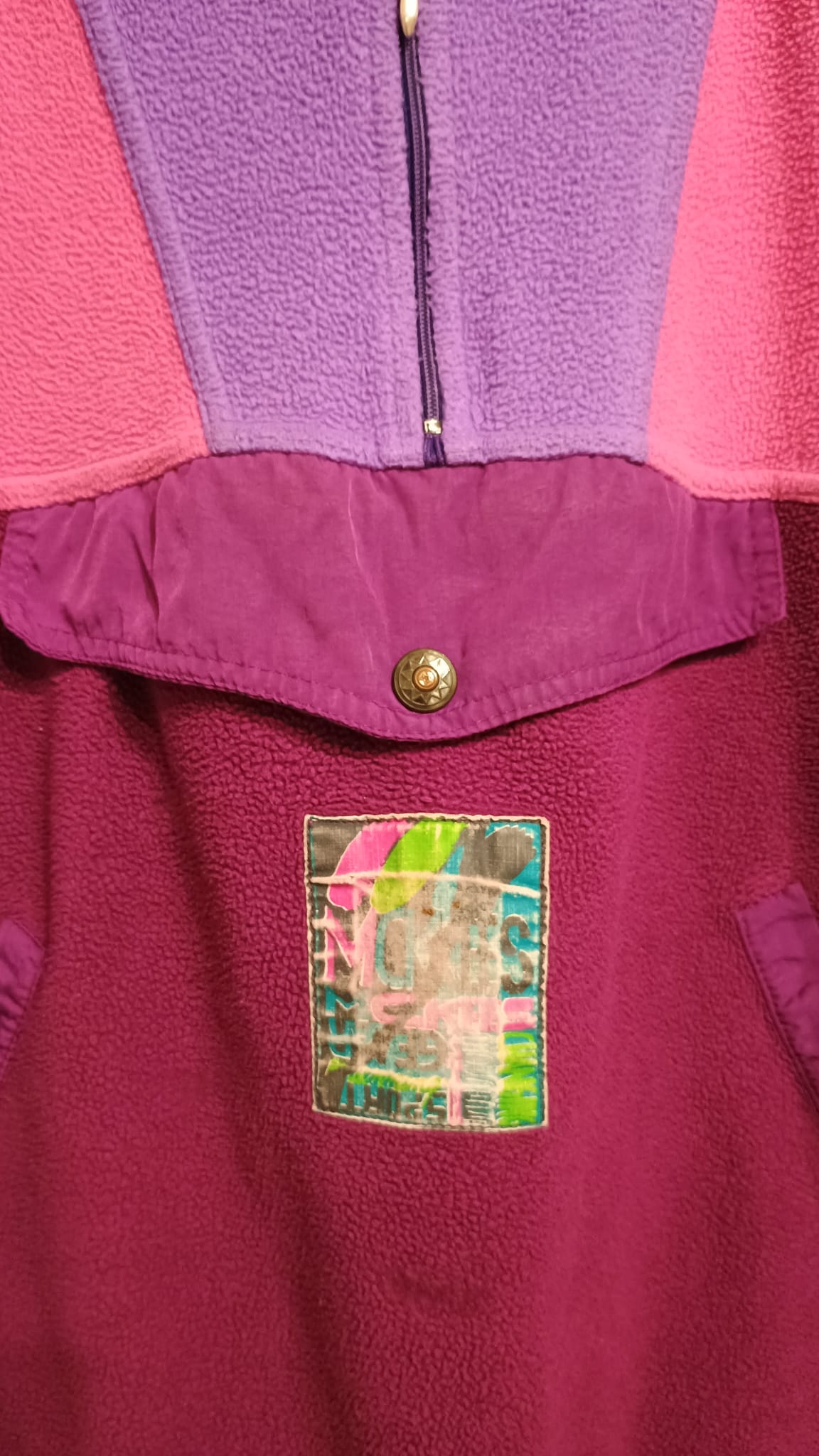 Vintage Multicolor Fantasy 90's Fleece Unisex Size M