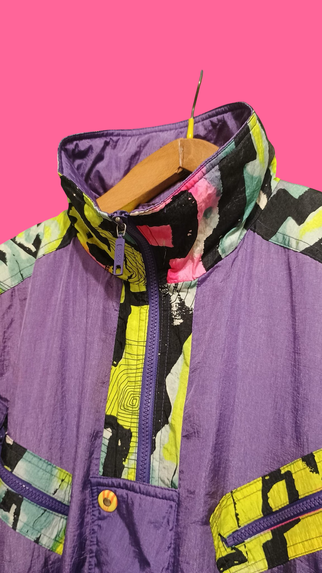 Vintage Multicolor Fantasy 90's Snow Jacket Unisex Size XL