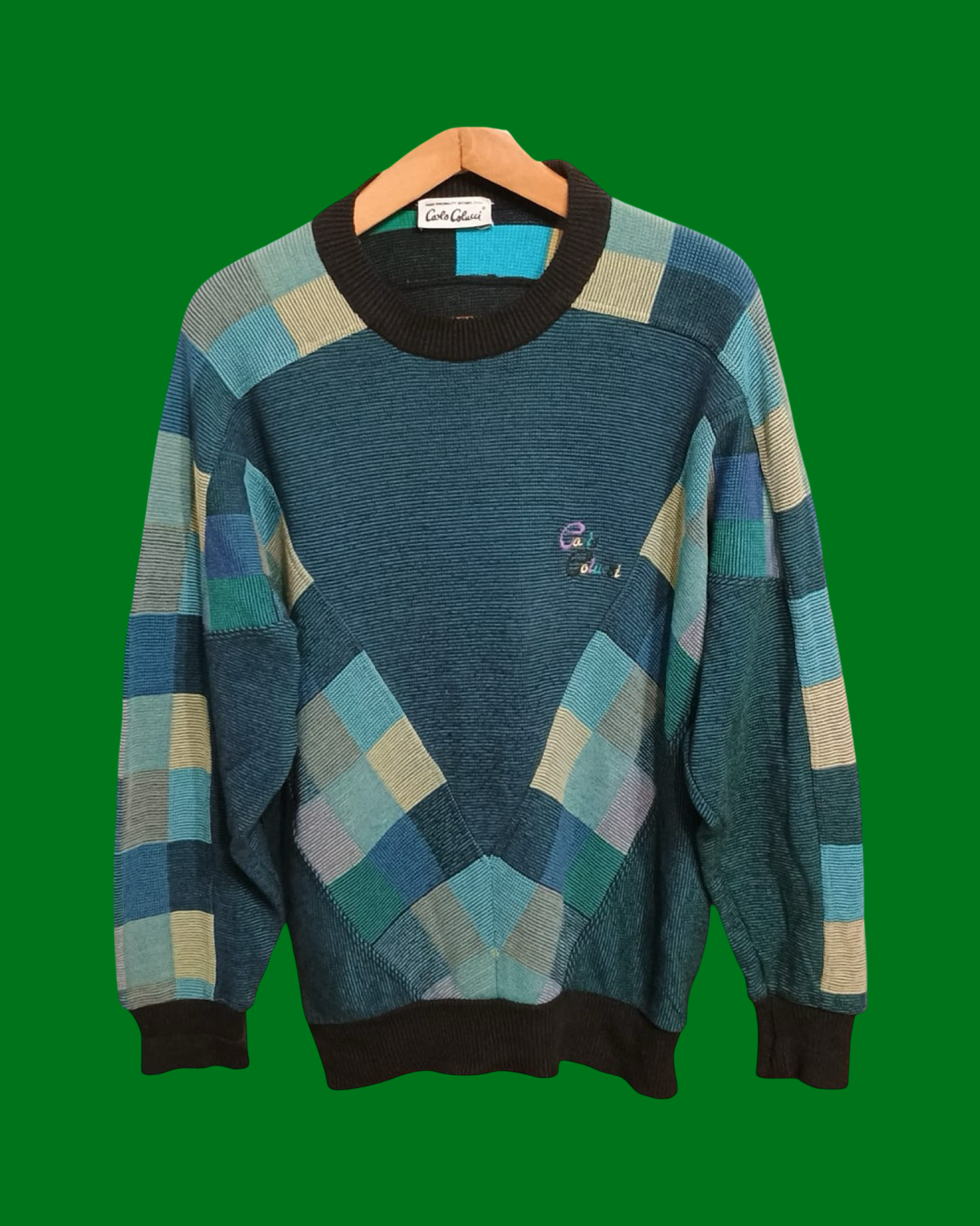 Vintage Multicolor Fantasy 90's Sweater Unisex Size L