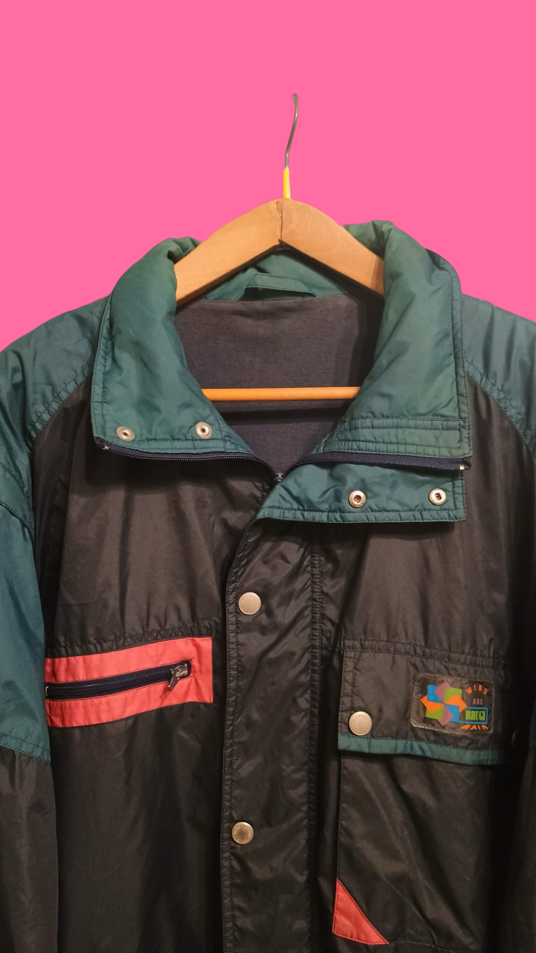 Vintage Multicolor Fantasy 90's Winter Jacket Unisex Size XL