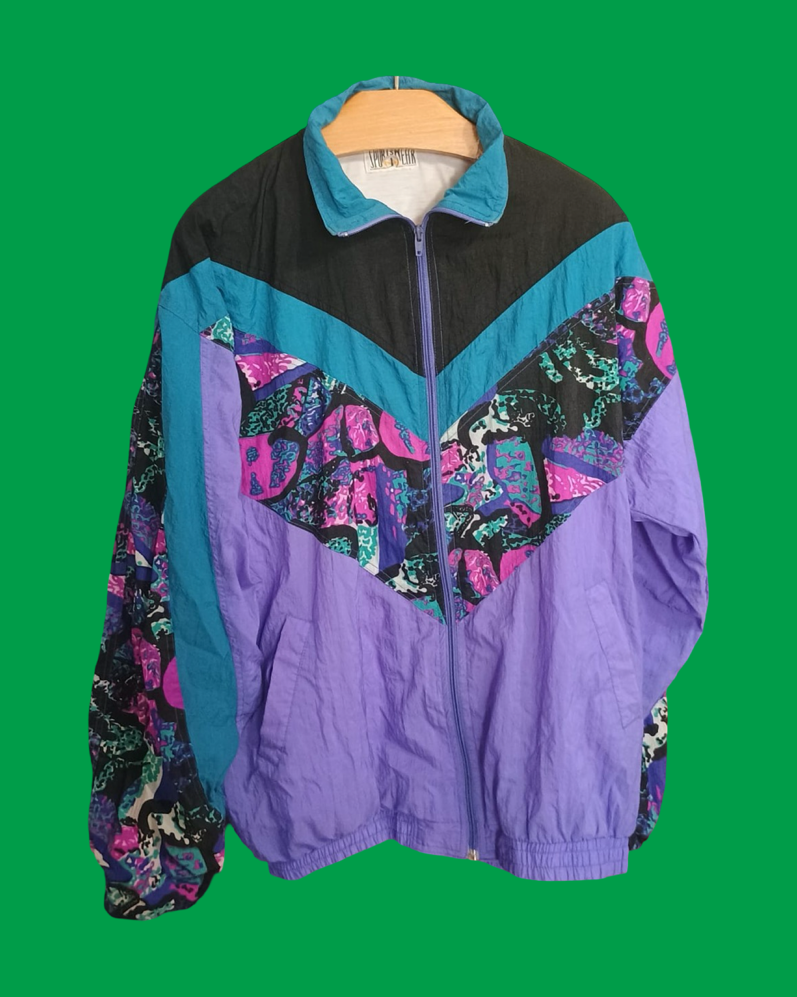 Sweatshirt Vintage Multicolor Fantasy 90's Unisex Size XL