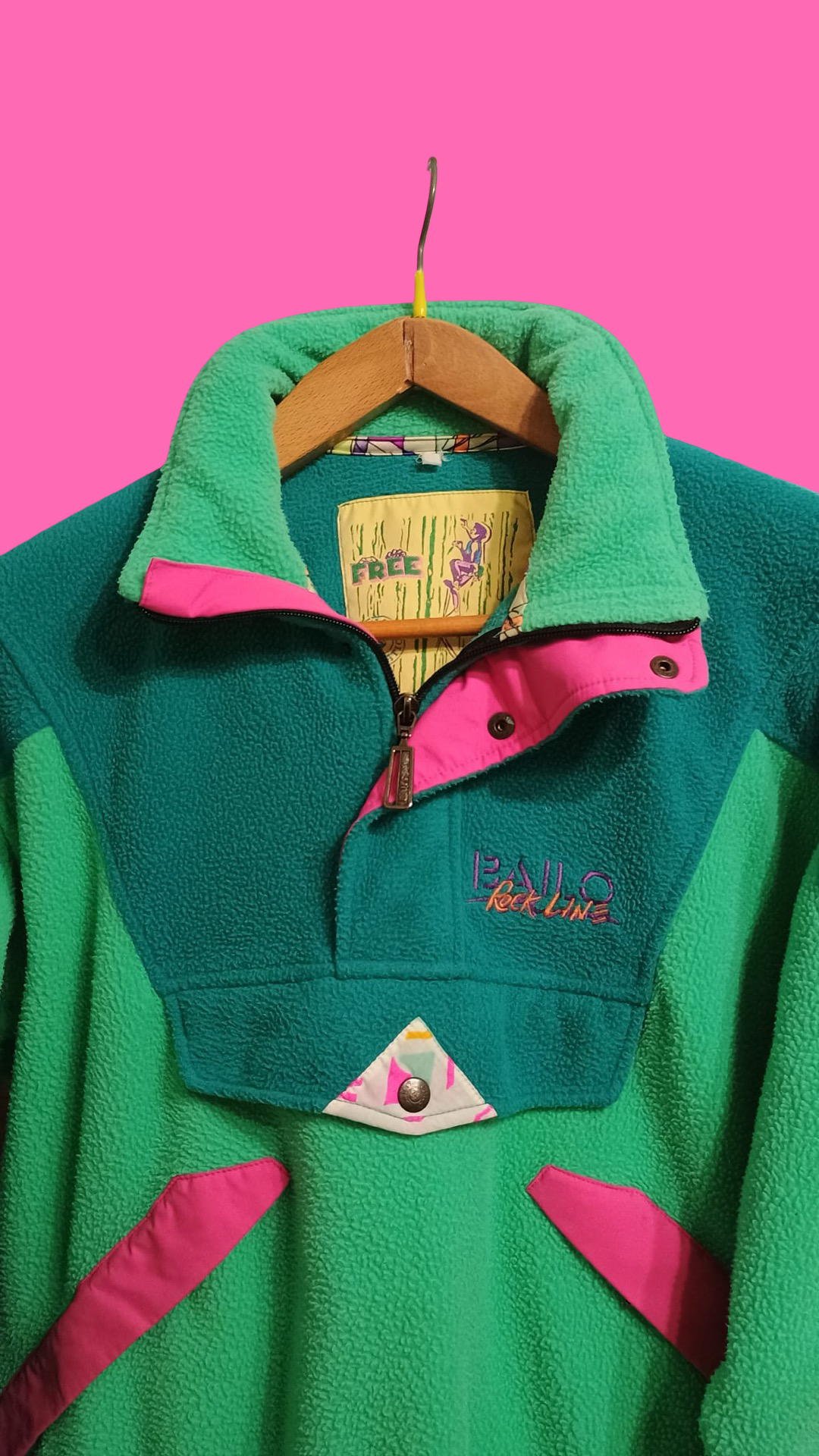 Vintage Multicolor Fantasy 90's Fleece Unisex Size L