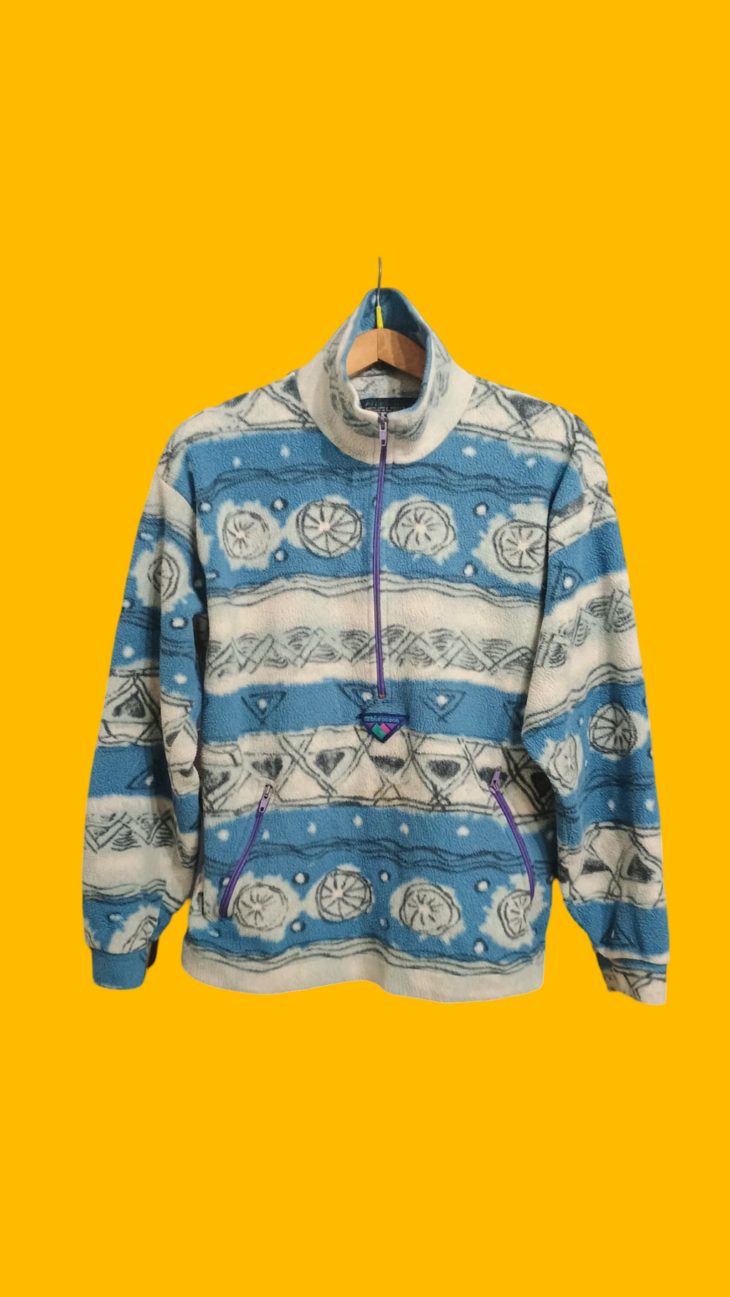 Pile Vintage Fila Multicolor A Fantasia Anni 90 Unisex Size S