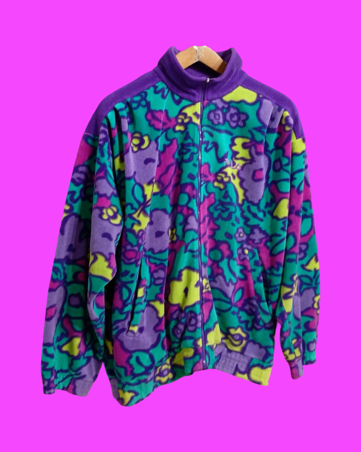 Vintage Multicolor Fantasy 90's Rare Fila Fleece Unisex Size M