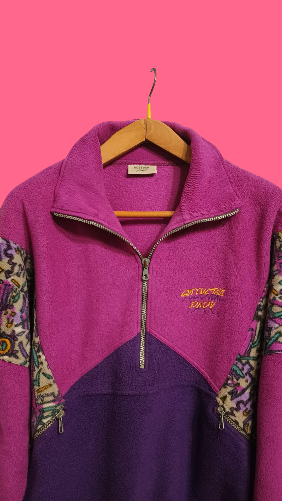 Vintage Multicolor Fantasy 90's Fleece Unisex Size L