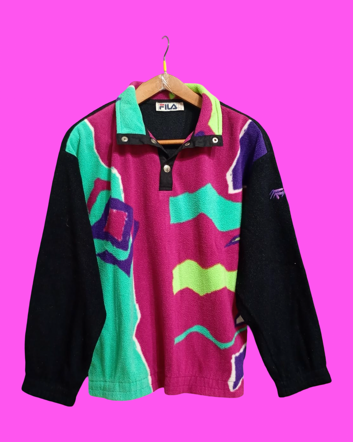 Vintage Multicolor Fantasy 90's Rare Fila Fleece Unisex Size M