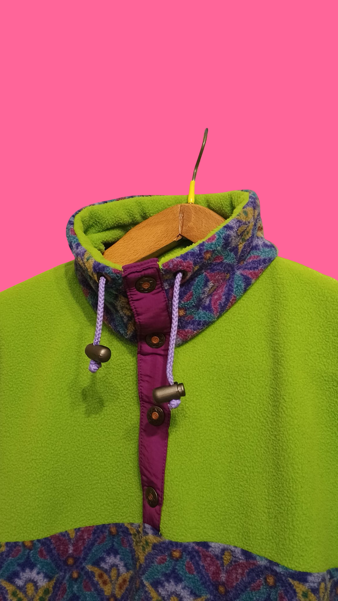 Vintage Multicolor Fantasy 90's Fleece Unisex Size M