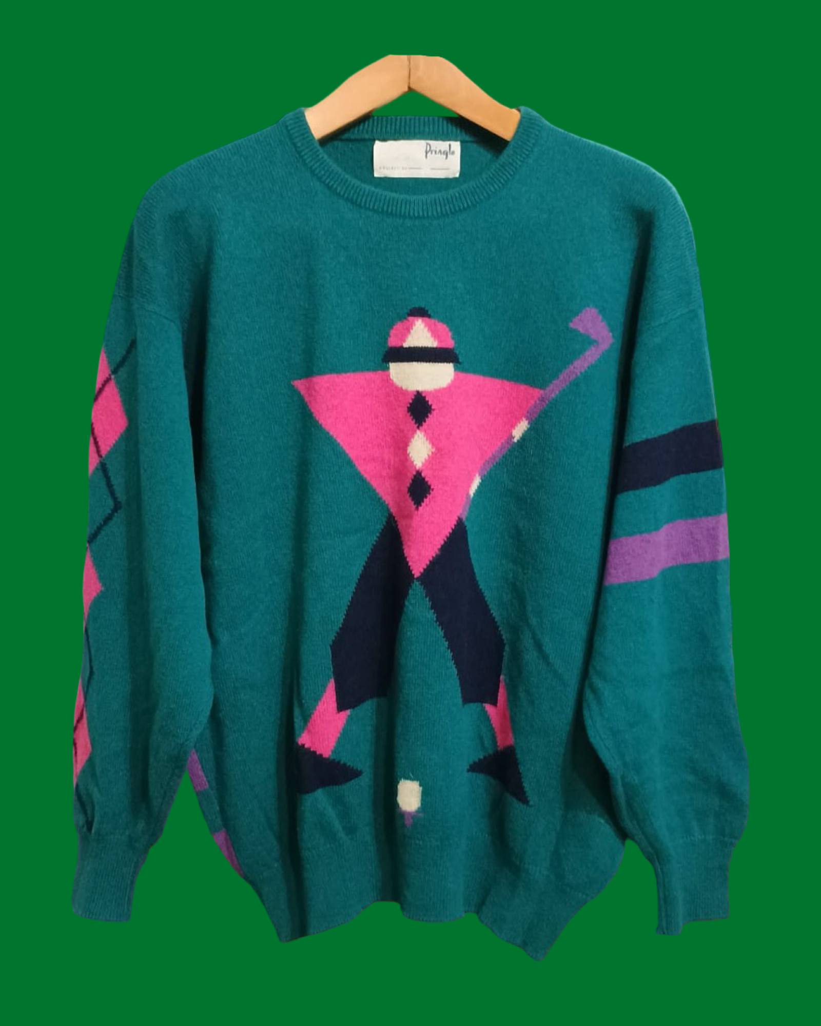 Vintage Multicolor Fantasy 90's Sweater Unisex Size L