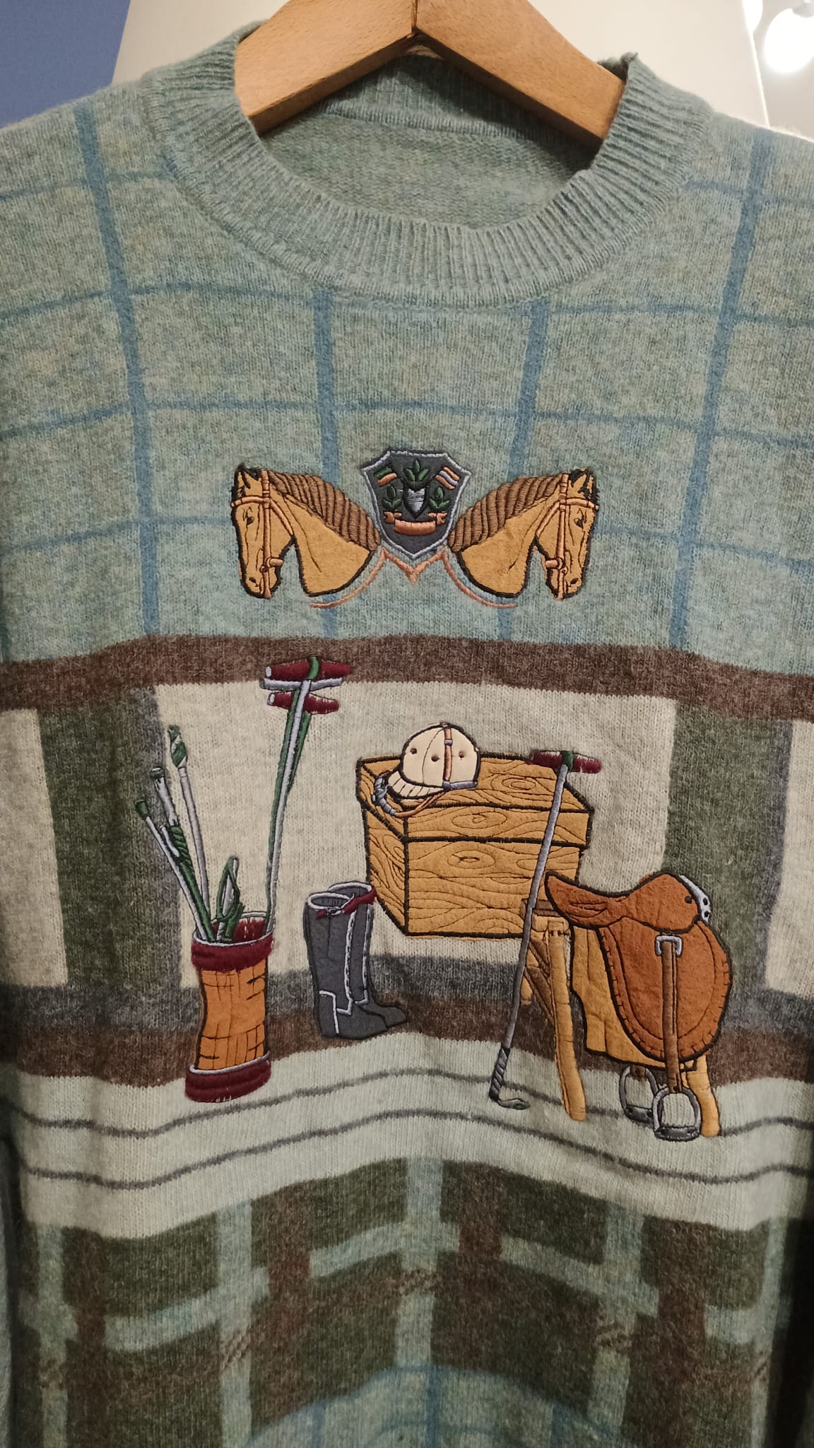 Vintage Multicolor Fantasy 90's Sweater Unisex Size L