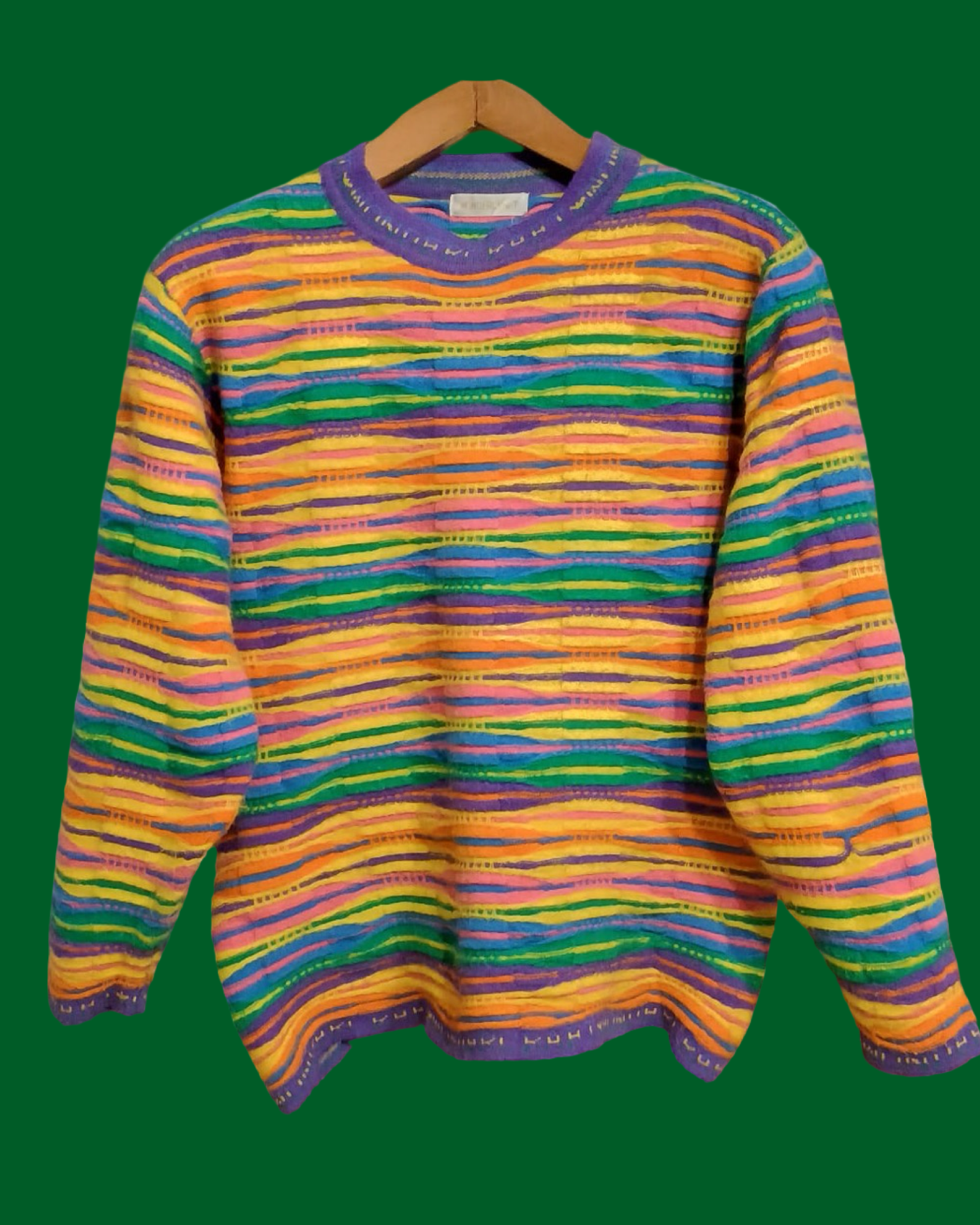 Vintage Multicolor Fantasy 90's Sweater Woman Size M