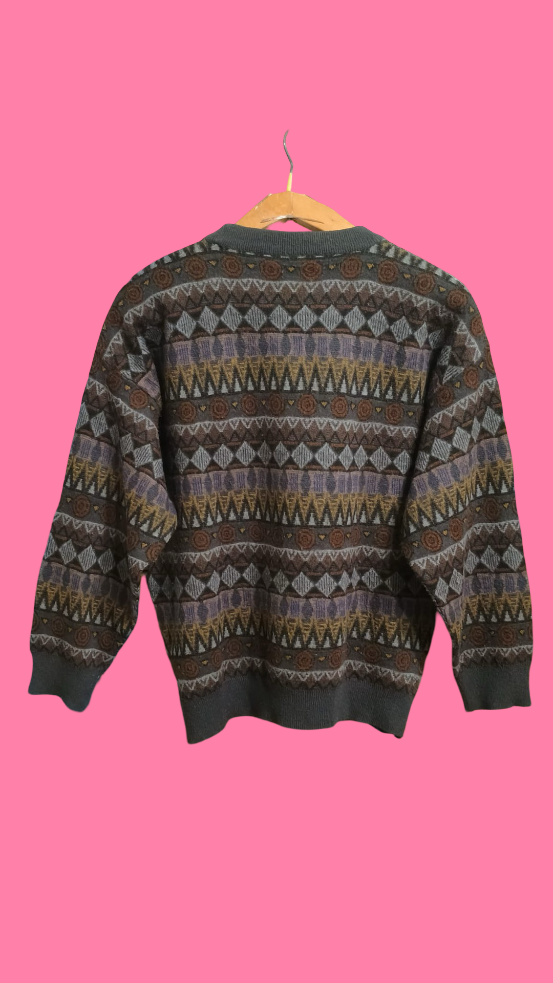 Vintage Multicolor Fantasy 90's Sweater Unisex Size S