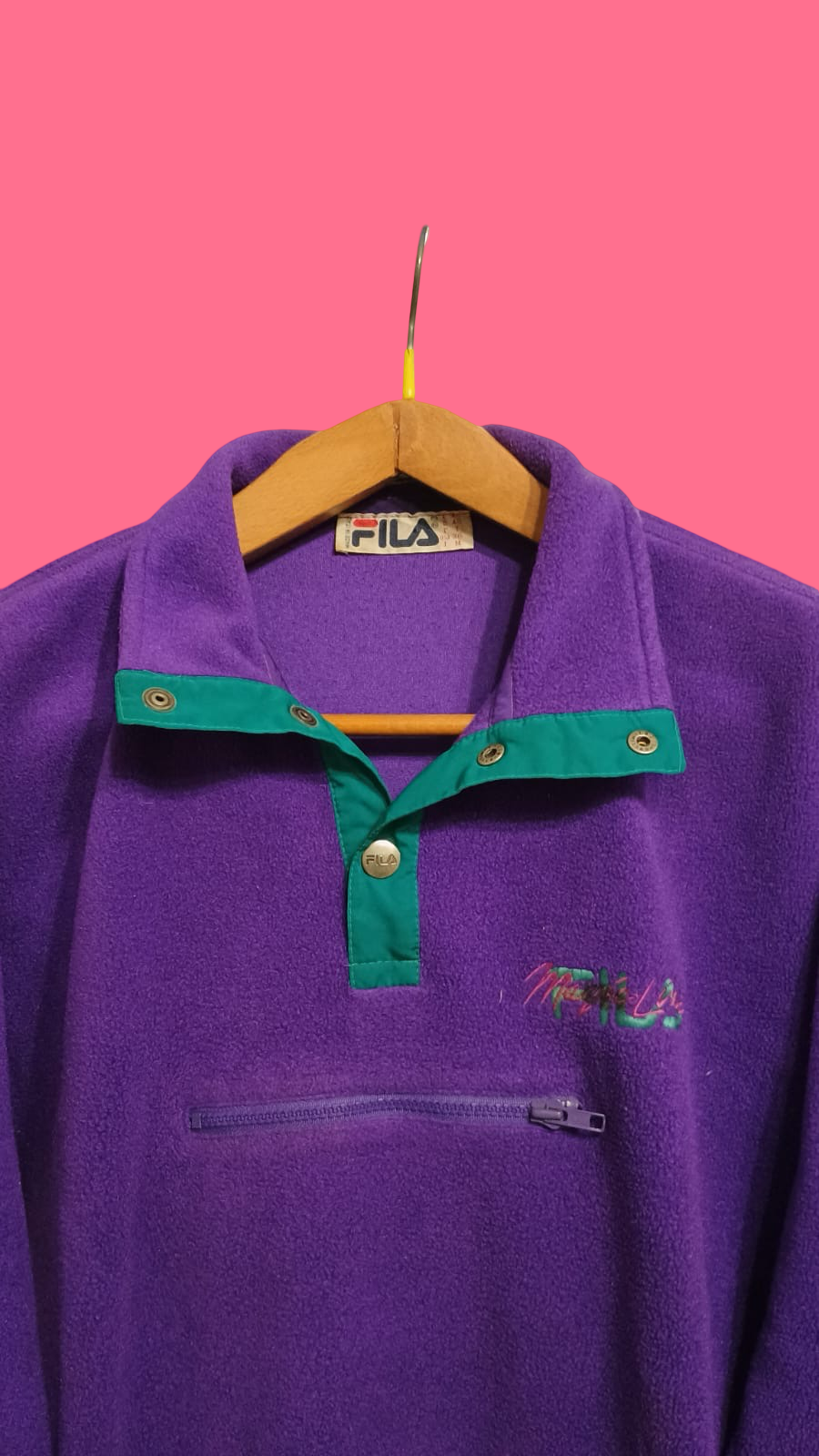 Vintage Multicolor Fantasy 90's Fila Sweatshirt Unisex Size M