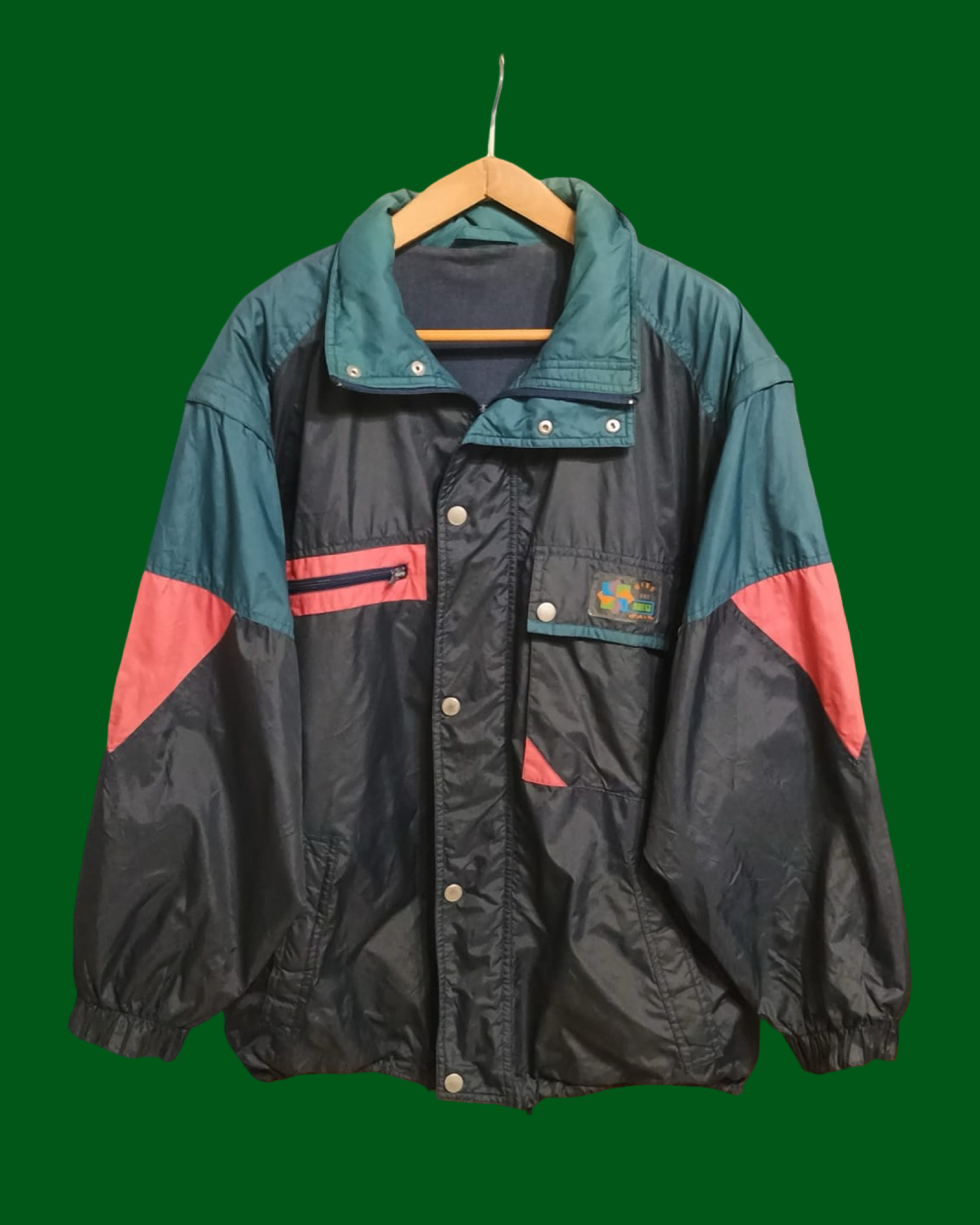 Vintage Multicolor Fantasy 90's Winter Jacket Unisex Size XL