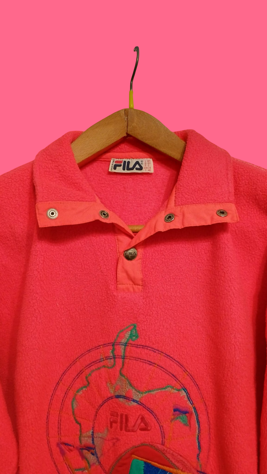 Vintage Multicolor Fantasy 90's Fila Fleece Unisex Size S