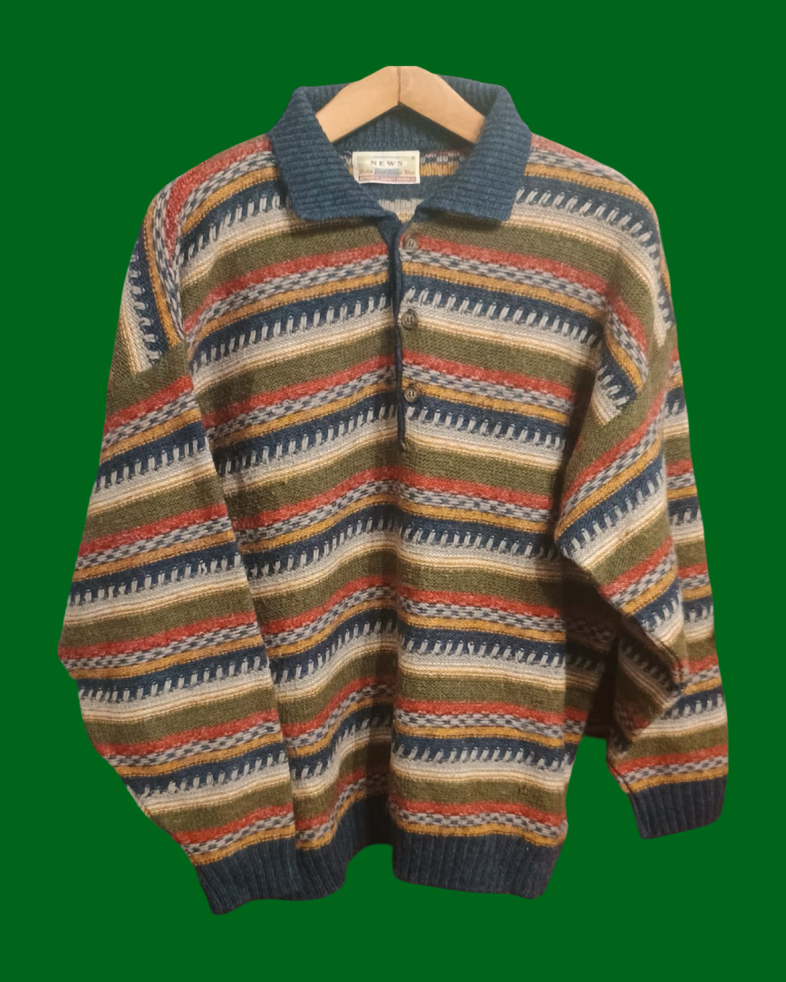 Vintage Multicolor Fantasy 90's Sweater Unisex Size XXL