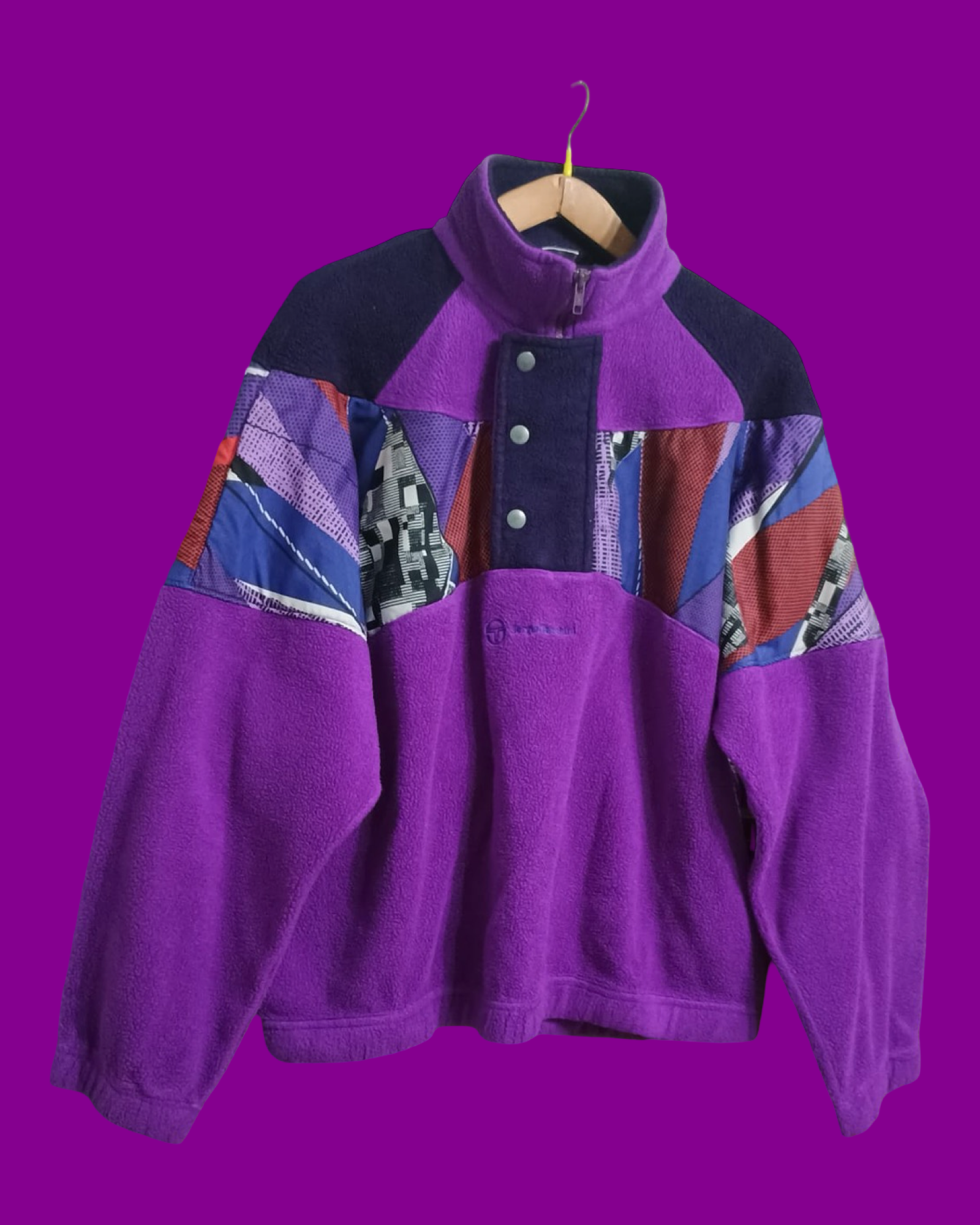 Vintage Multicolor Fantasy 90's Sergio Tacchini Fleece Unisex Size L