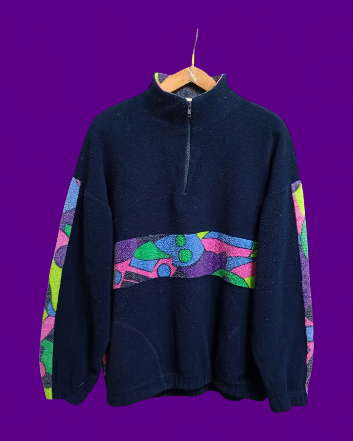 Vintage Multicolor Fantasy 90's Fleece Unisex Size L