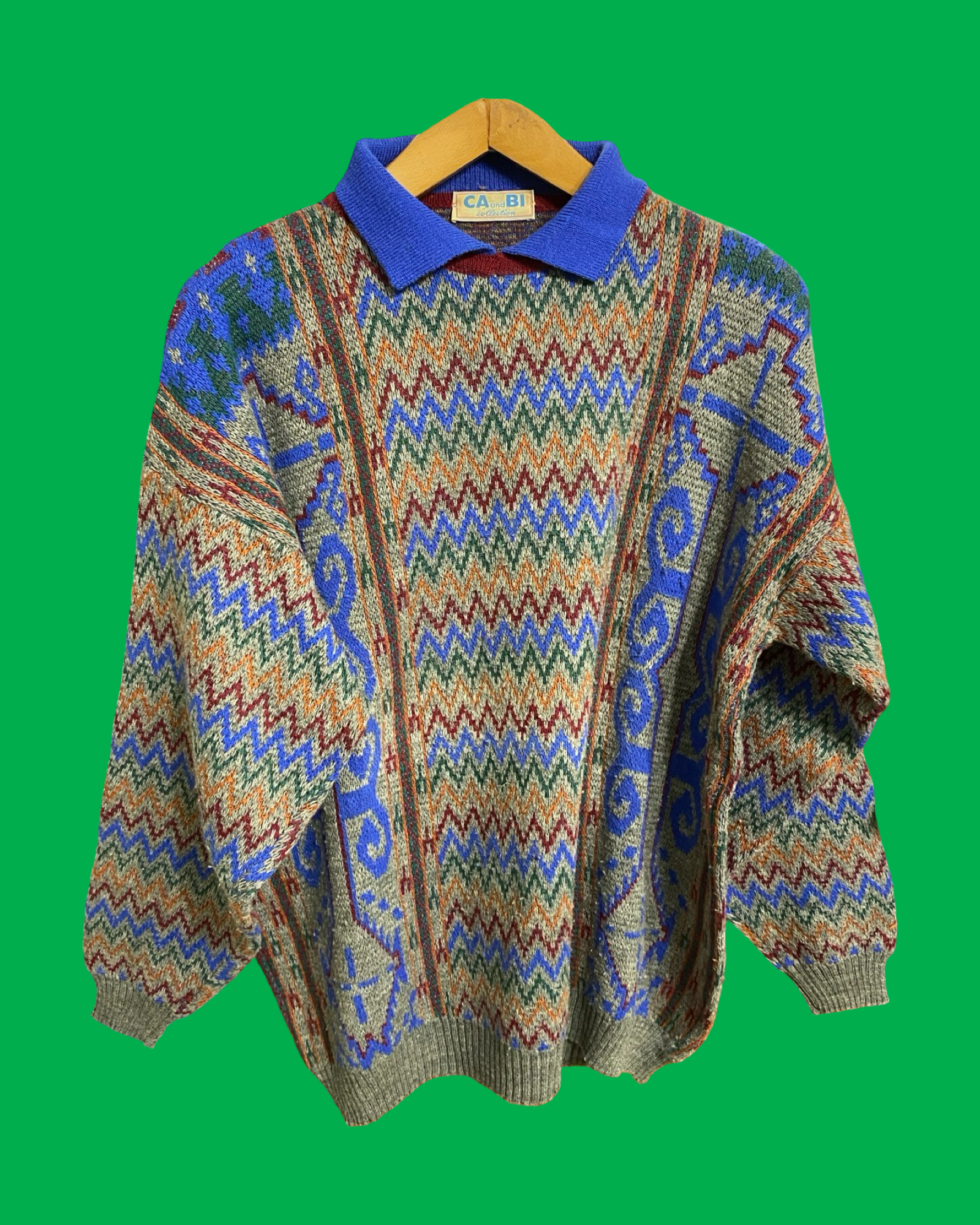 Vintage Multicolor Fantasy 90's Sweater Unisex Size XL