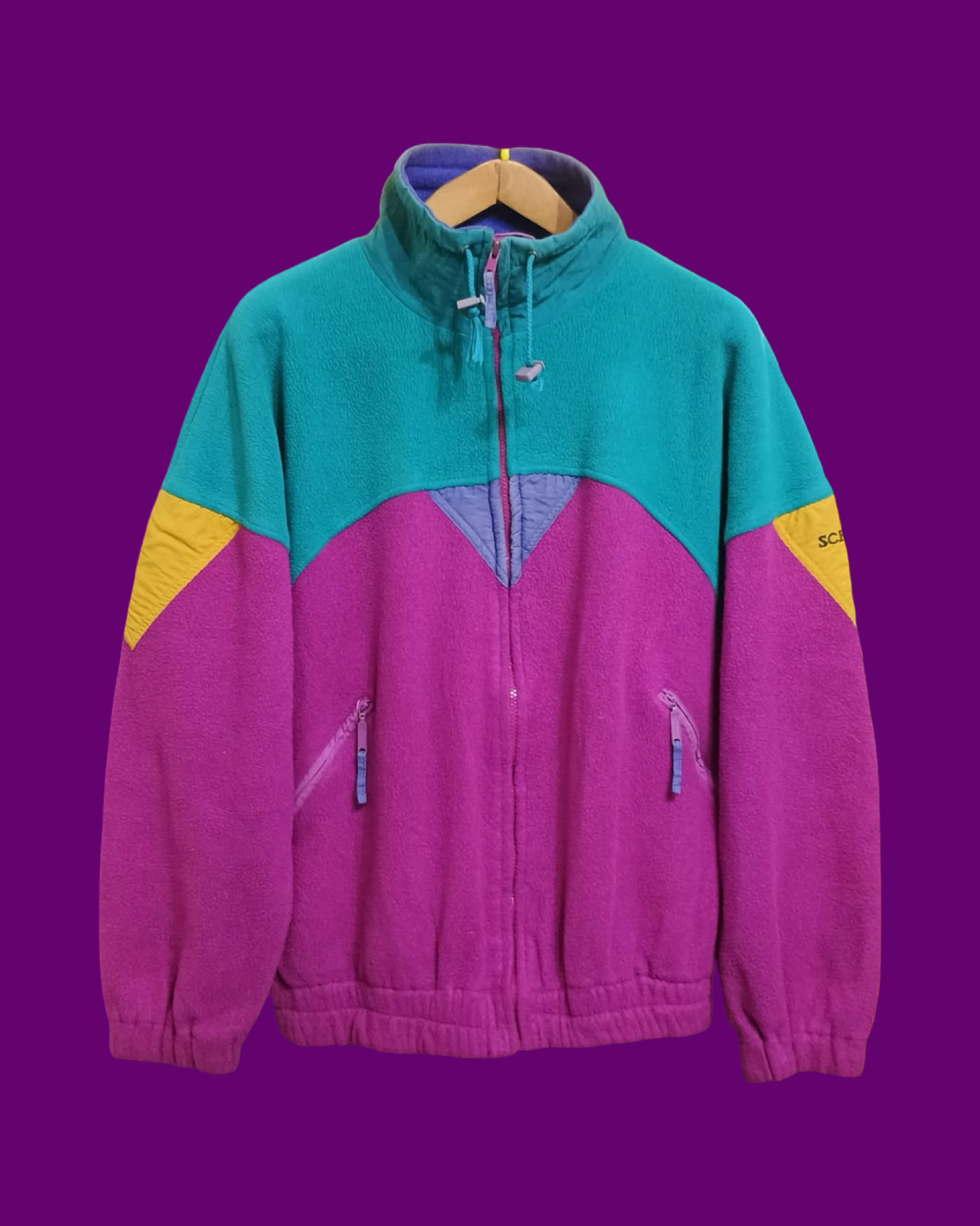 Vintage Multicolor Fantasy 90's Fleece Unisex Size L