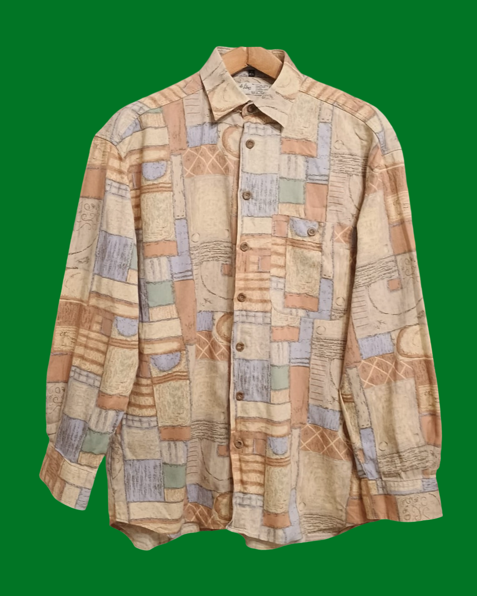 Vintage Multicolor Fantasy 90's Spring Shirt Unisex Size XL