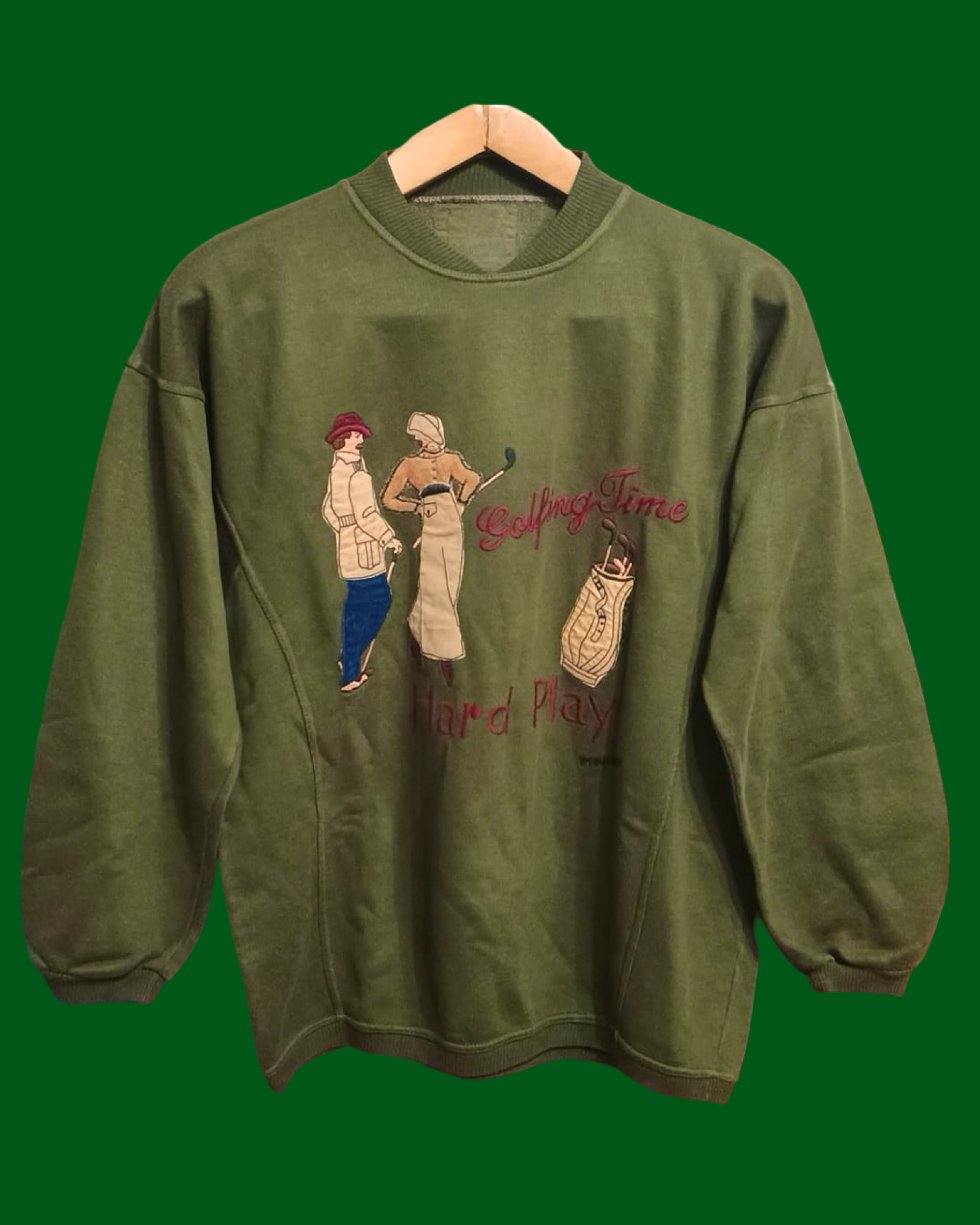 Vintage Multicolor Fantasy 90's Sweatshirt Woman Size M