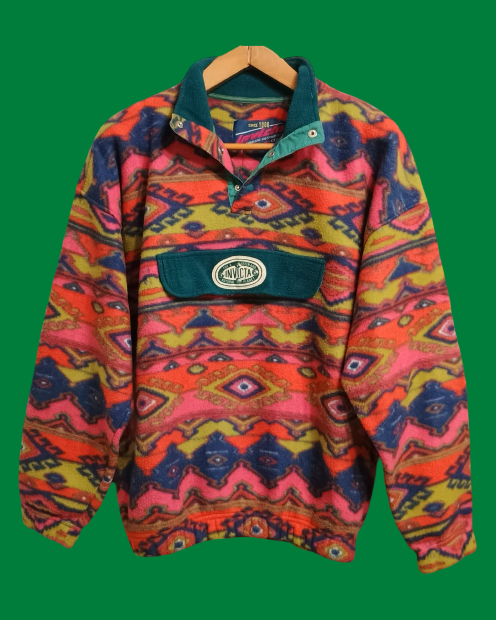 Vintage Multicolor Fantasy 90's Fleece Unisex Size M