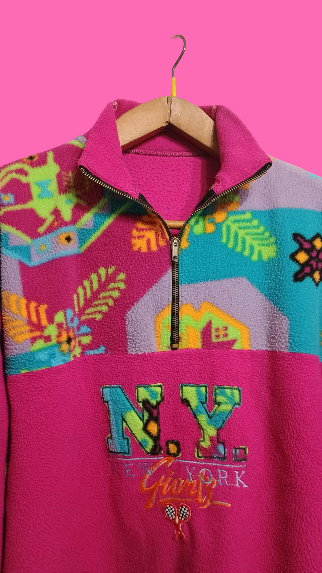 Vintage Multicolor Fantasy 90's Fleece Unisex Size M