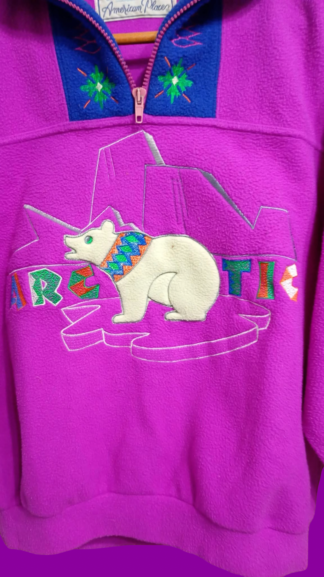 Vintage Multicolor Fantasy 90's Fleece Woman Size S
